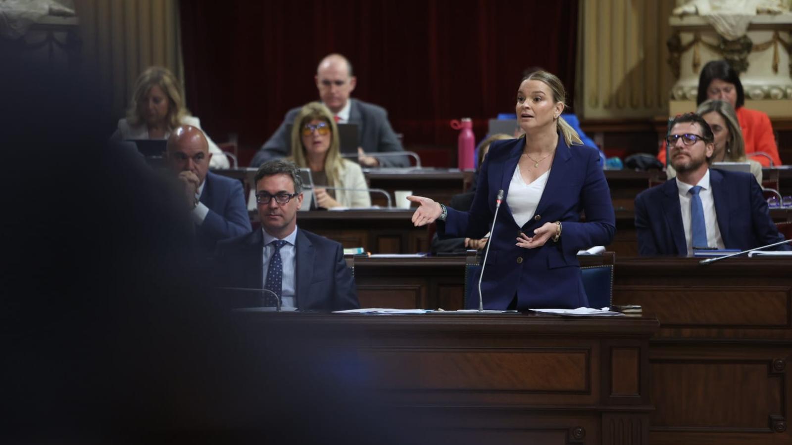 Marga Prohens, this morning in Parliament