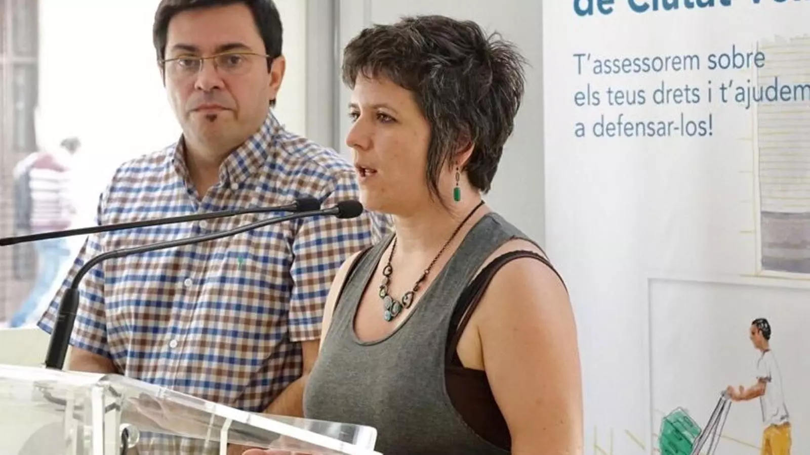 El primer tinent d'alcalde, Gerardo Pisarello, i la regidora de Ciutat Vella, Gala Pin /AJUNTAEMNT DE BARCELONA