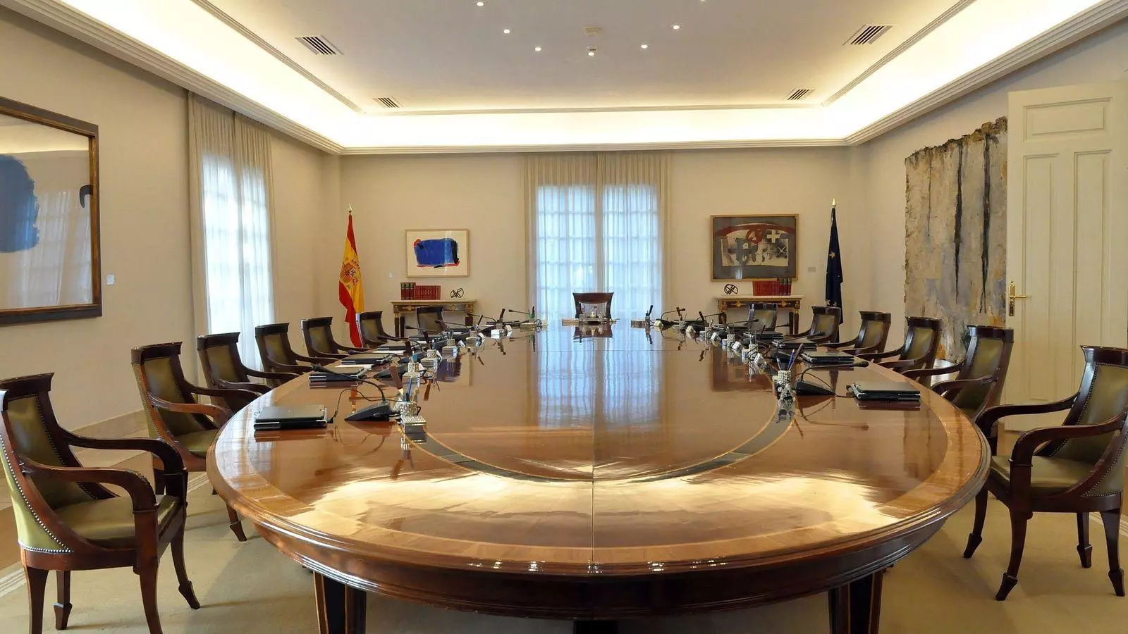 Sala de reunions del consell de ministres.