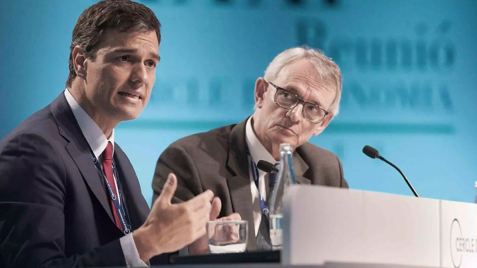 Sánchez va participar en les jornades del Cercle d’Economia, presidit per Antón Costas.