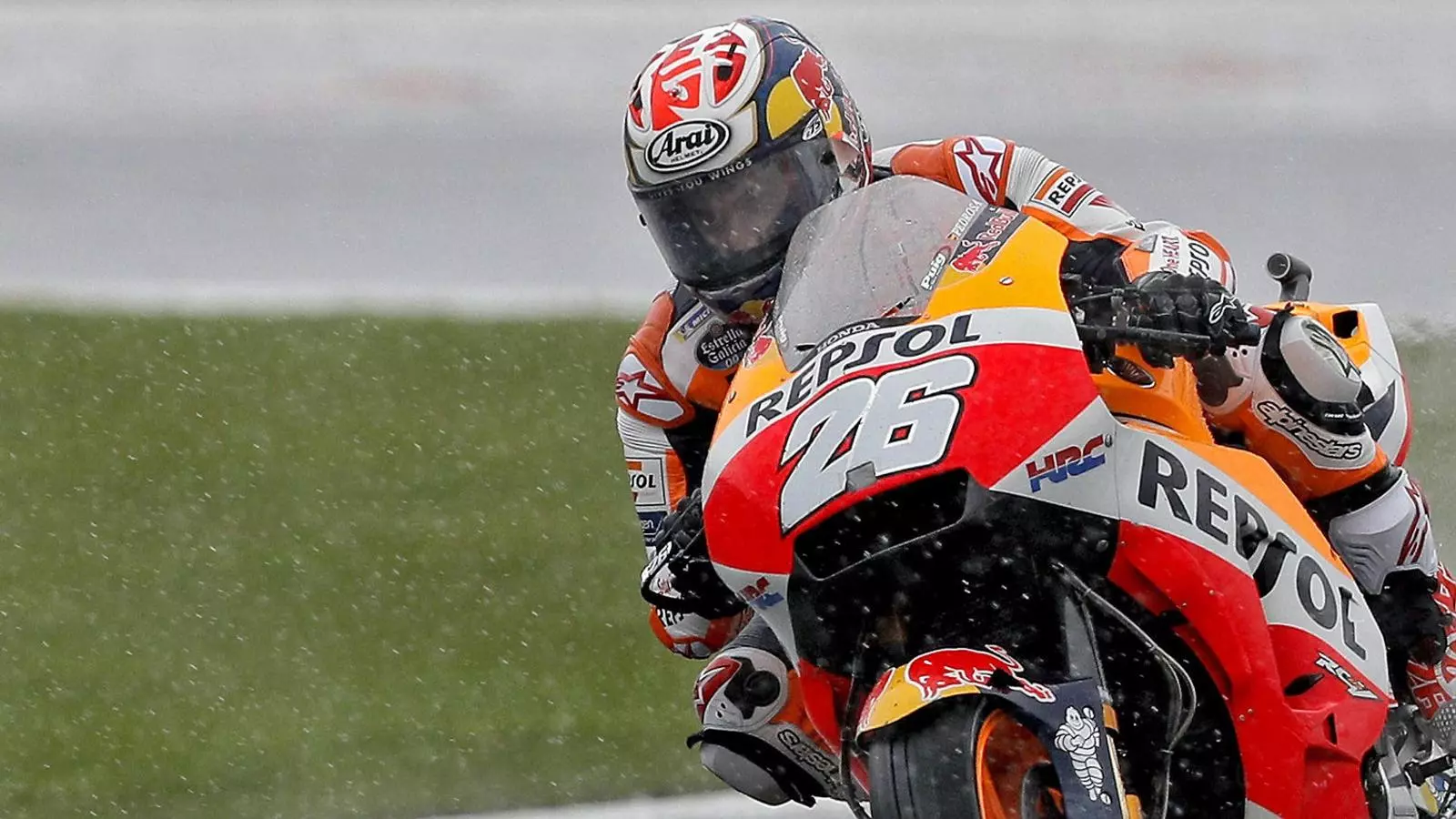 Dani Pedrosa durant l’últim Gran Premi de la seva carrera, diumenge a Xest.