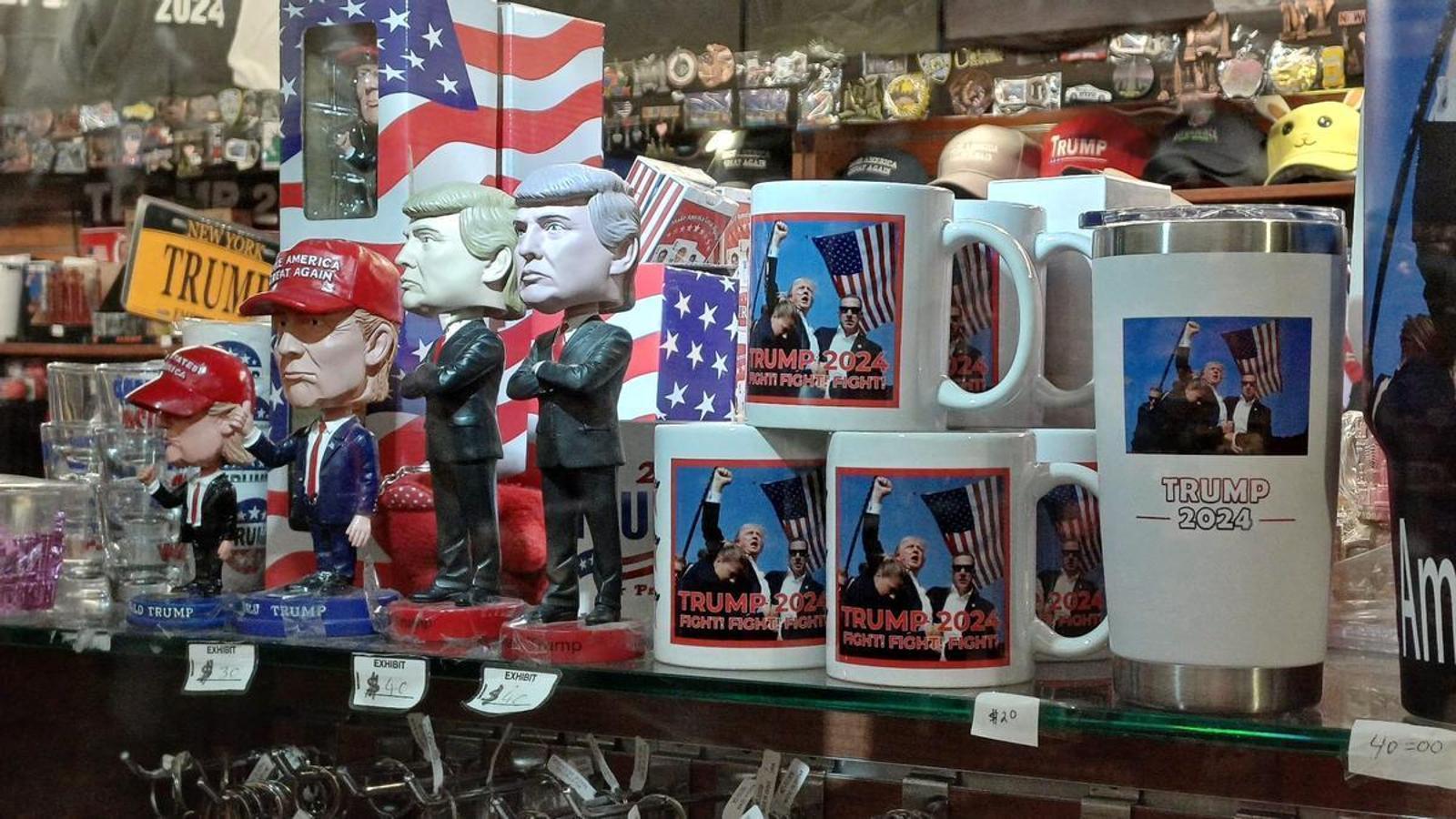 Marxndtge of Donald Trump, in Trump Tower on Fifth Avenue in New York