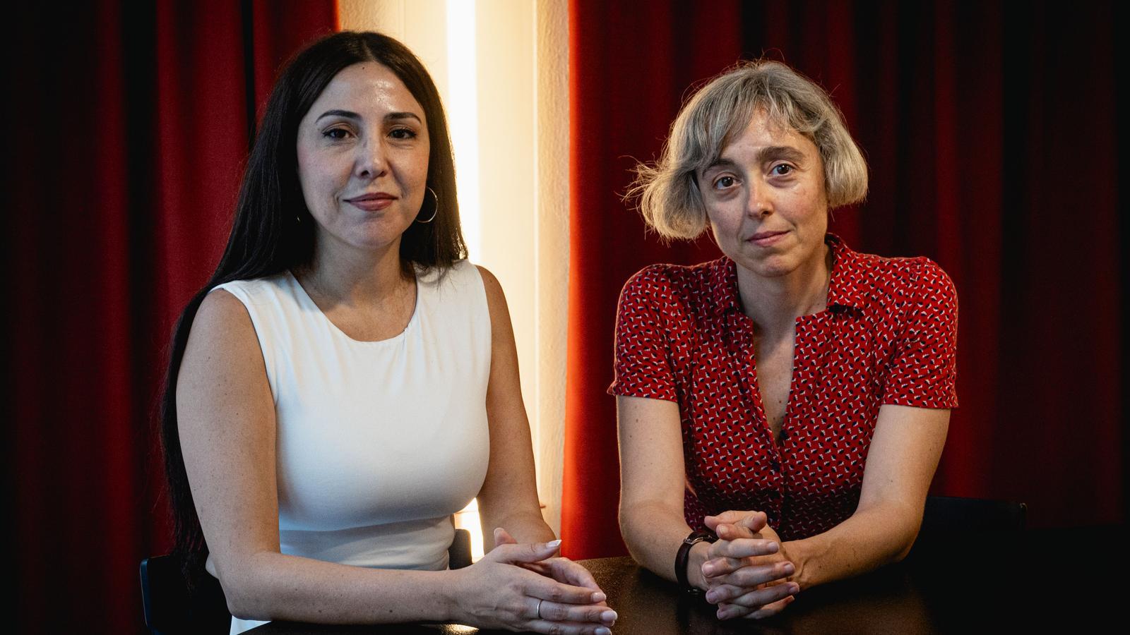 Núria Gómez Gabriel and Ingrid Guardiola, authors of the essay 'Gothic Feminism'