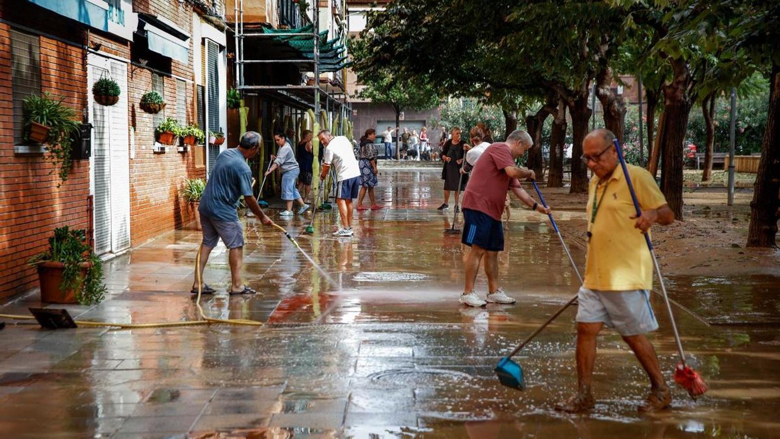 Lluvias en Sant Adrià de Besòs.