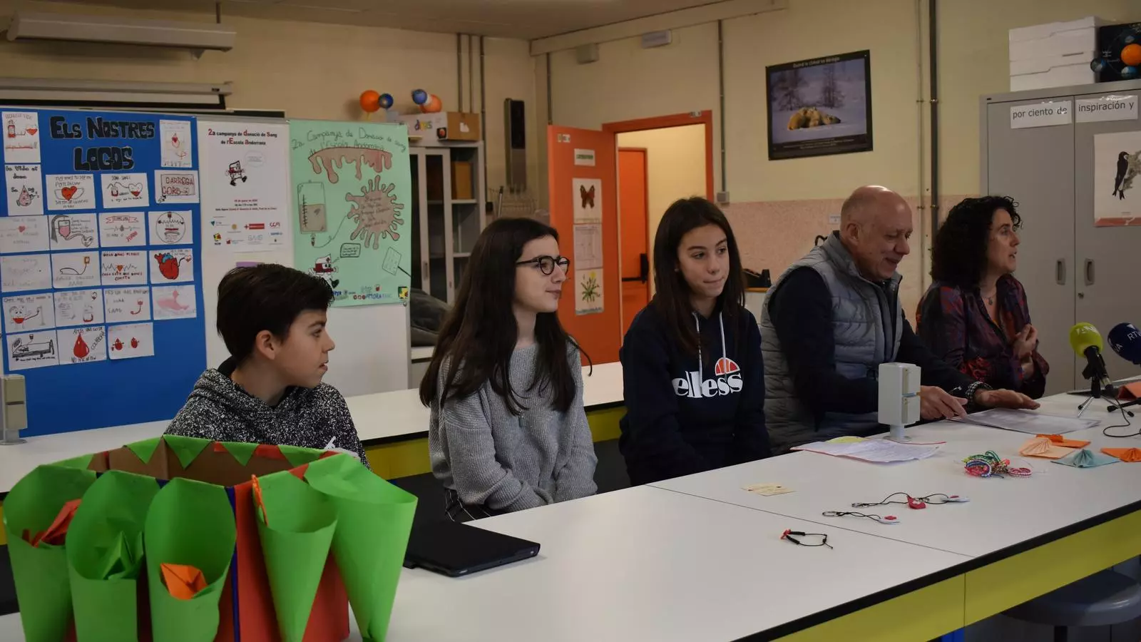 Presentació de la segona campanya de recollida de sang impulsada pels alumens de segona ensenyança del sistema educatiu andorrà. / A.S. (ANA)