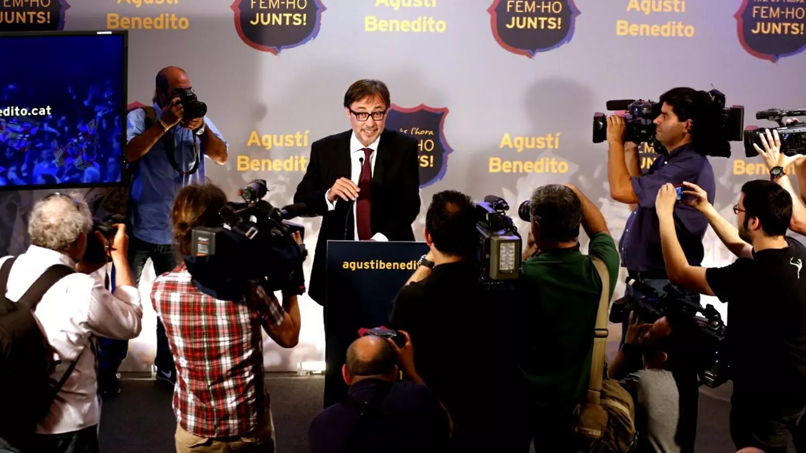 Agustí Benedito s'ha presentat com a precandidat a les eleccions del Barça / FRANCESC MELCION