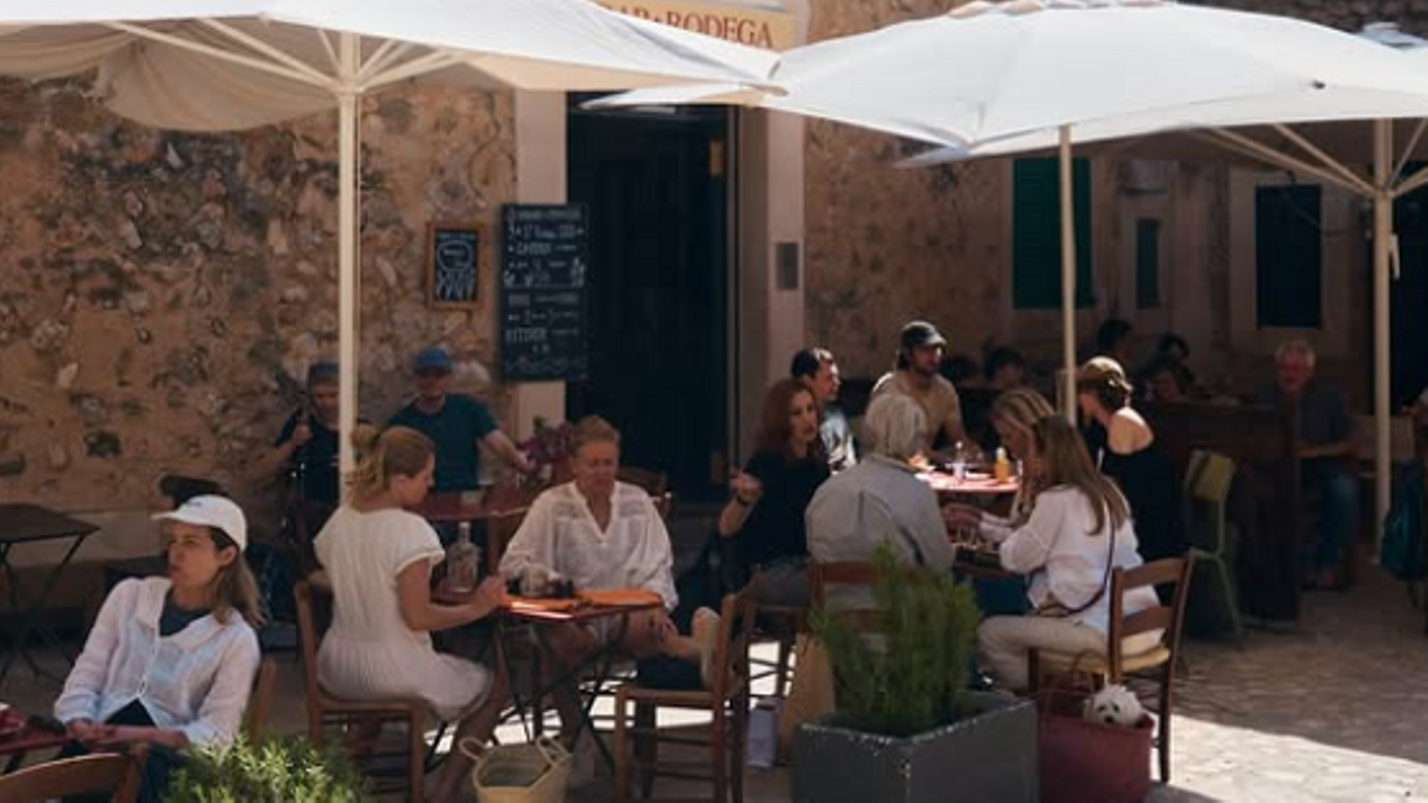 La terrassa del local que organitzà l'esdeveniment privat