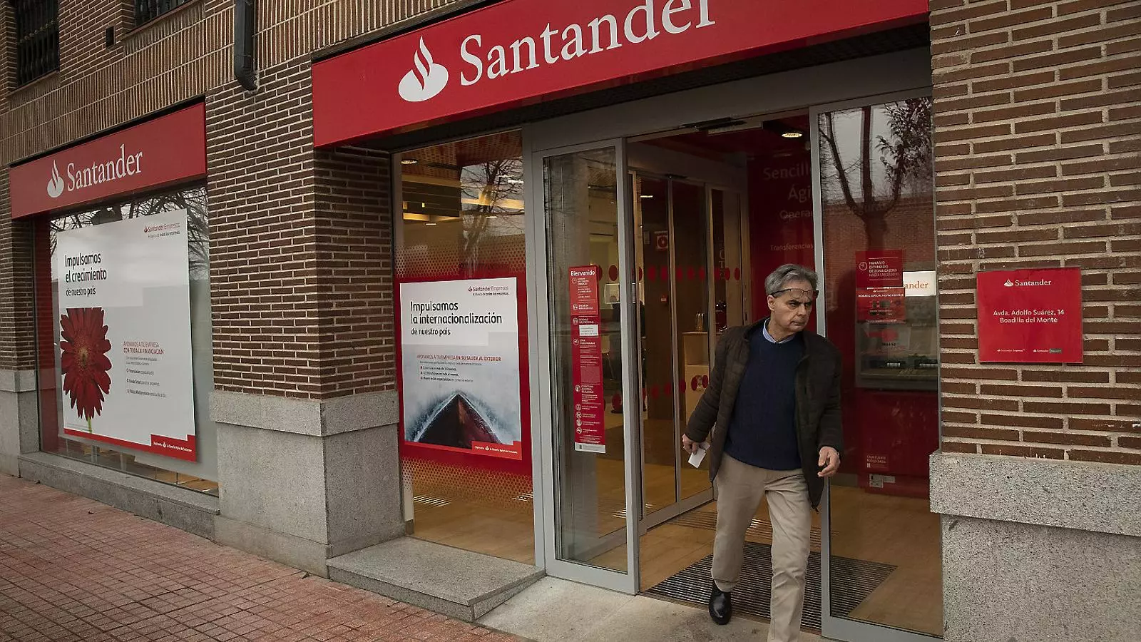 El Santander previsiblement tornarà a tancar oficines com la de la imatge.