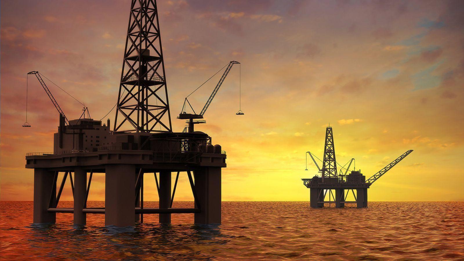 Archive image of an oil rig.