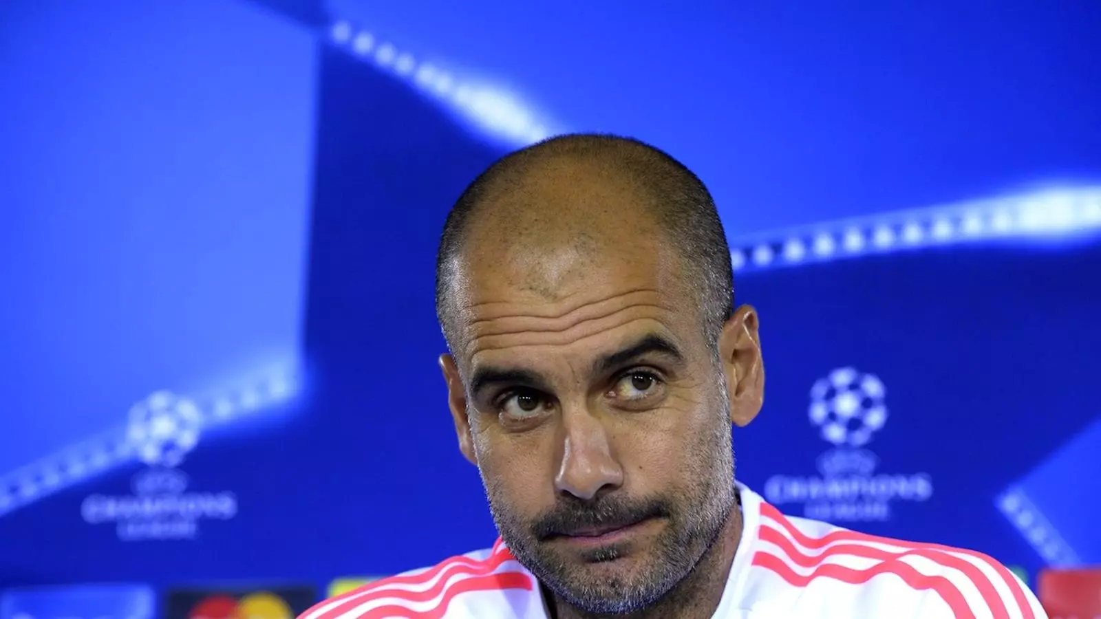 Pep Guardiola, durant la roda de premsa / CHRISTOF STACHE / AFP