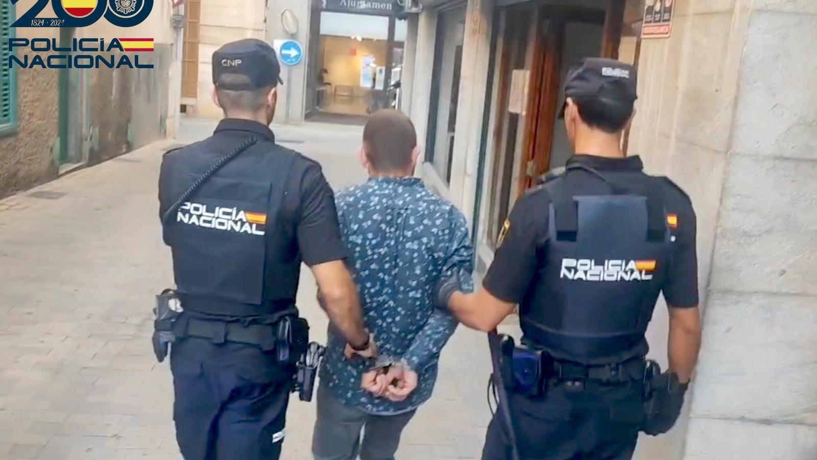 The detainee is a suspect in the assault.