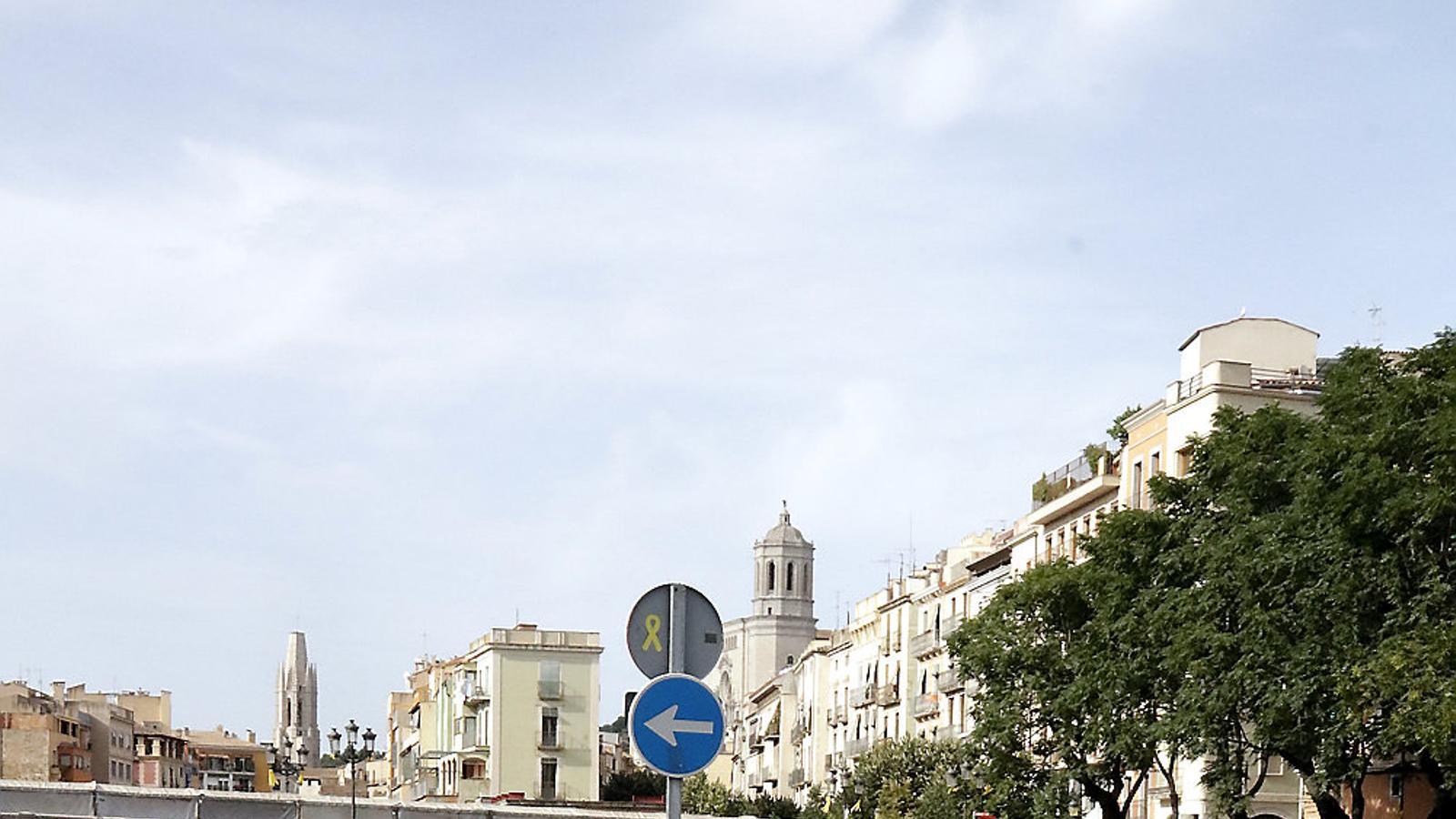 Una estació de la Girocleta al centre de Girona.