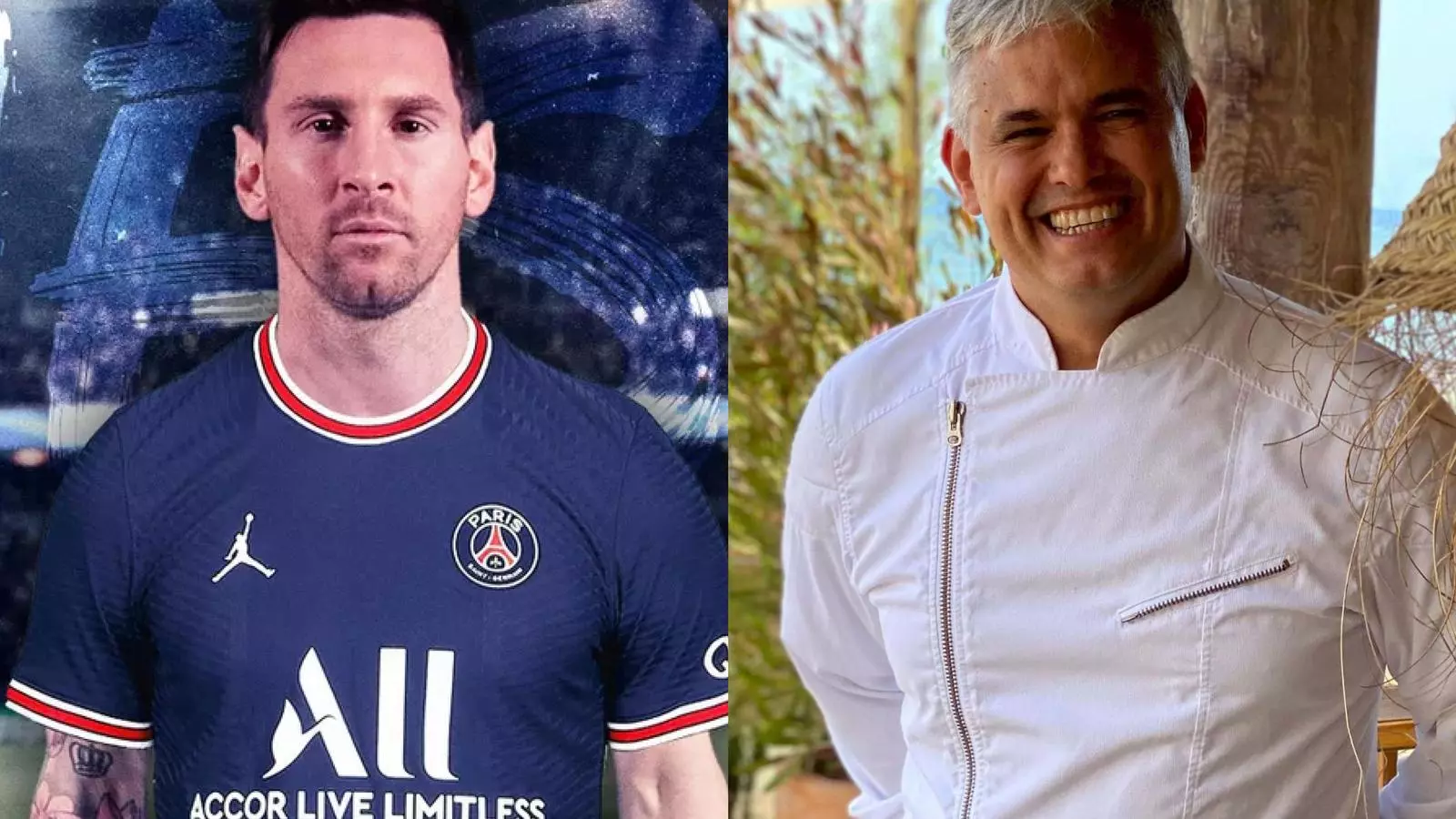 El futbolista argentí Leo Messi i el cuiner Nandu Jubany.
