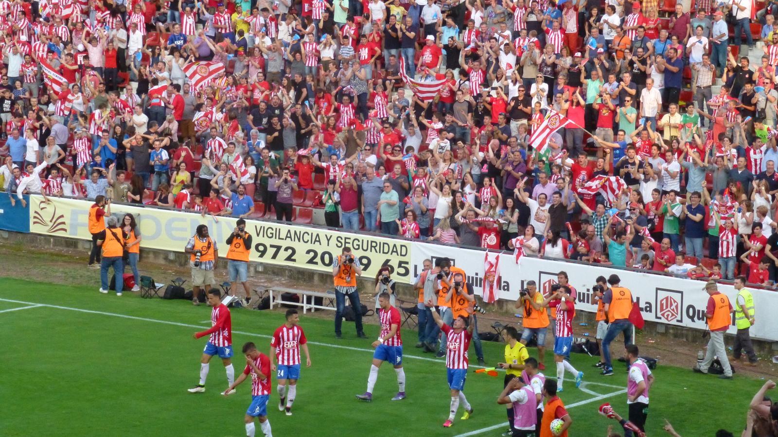 El Girona va superar el Córdova a l'eliminatoria de la temporada 2014-1015.