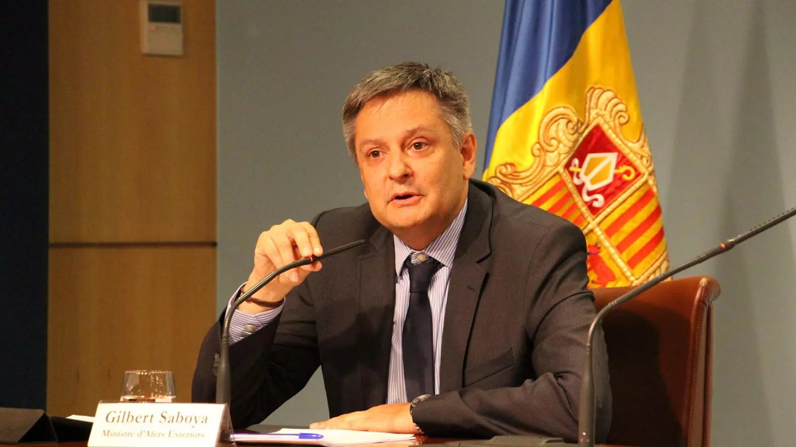 El ministre d'Afers Exteriors, Gilbert Saboya / M.T.