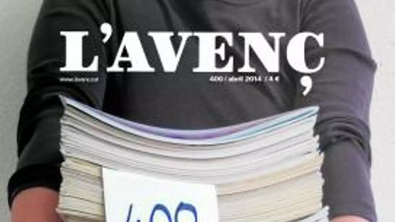 La portada del número 400 de la revista L’Avenç.