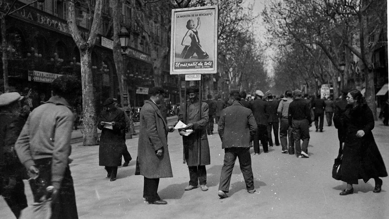 Home-anunci de la figureta "El més petit de tots". Autor desconegut. Foto cedida per l'Arxiu Nacional de Catalunya