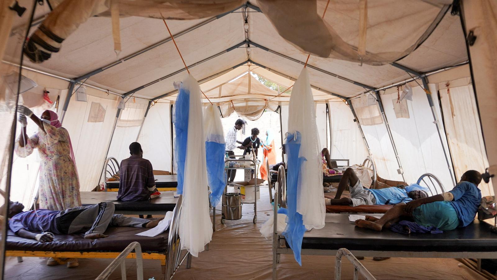 Un centro de MSF en Tawila, Sudán.