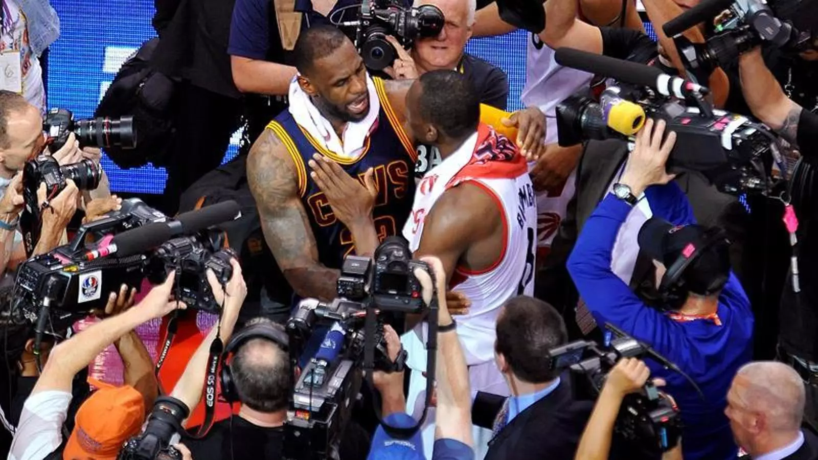 LeBron James, al final del partit