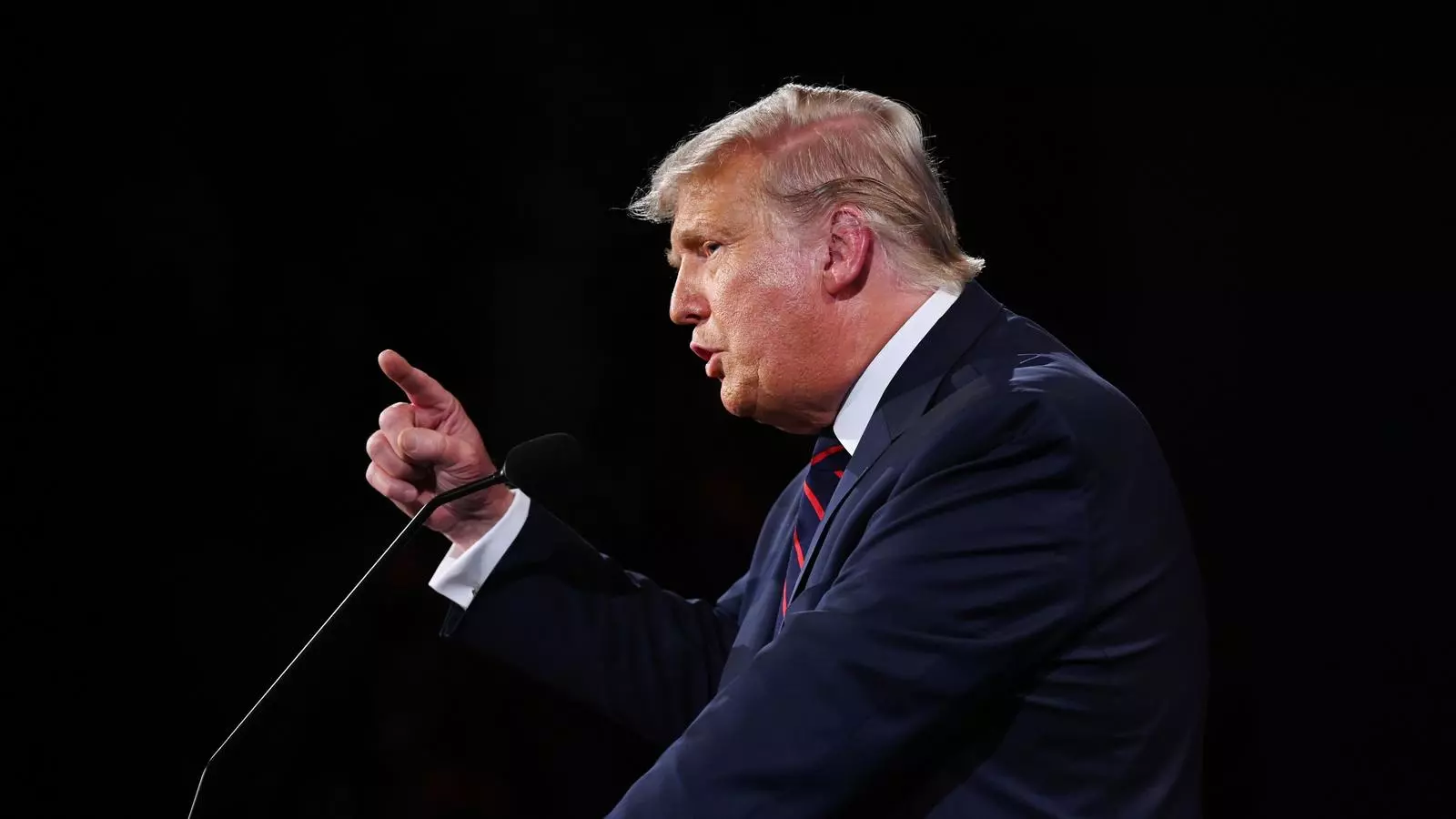 Donald Trump durant el primer debat electoral previ als comicis del proper 3 de novembre