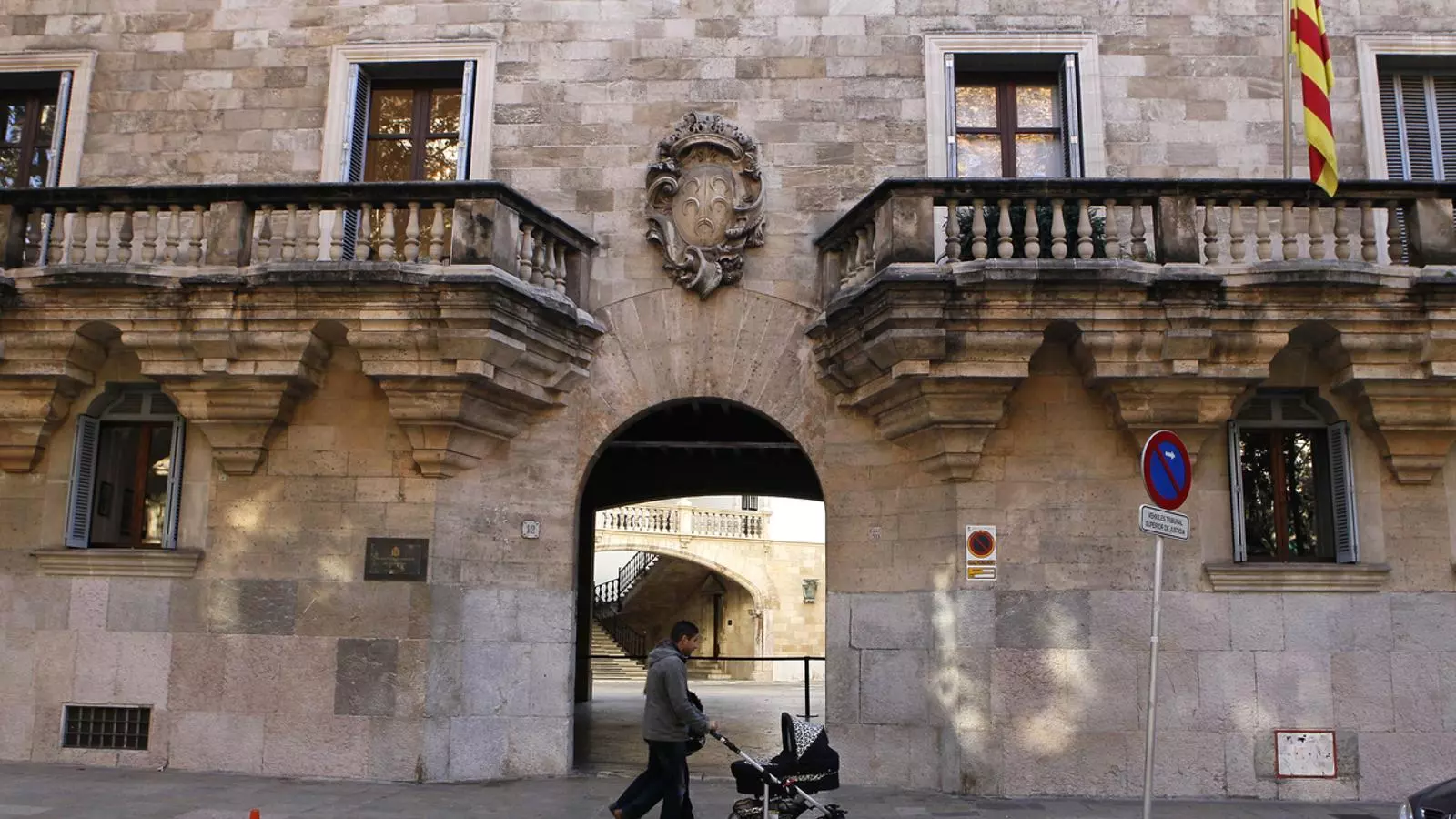 Façana de l'Audiència provincial de Palma.
