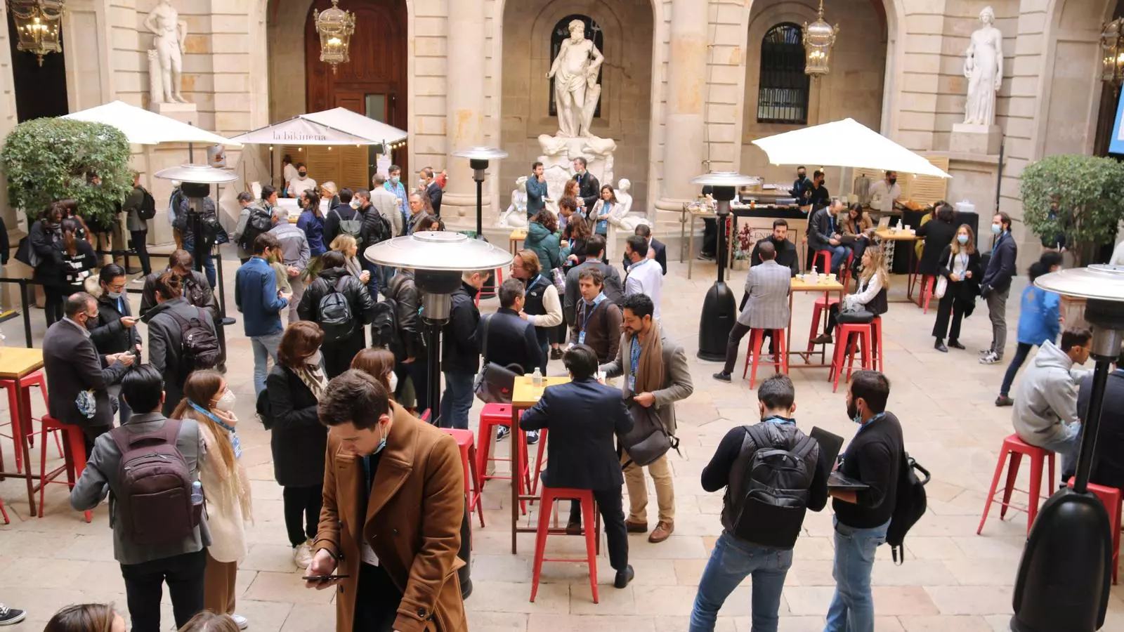 El primer dia de conferència al Tech Spirit, a la Llotja de Mar de Barcelona.