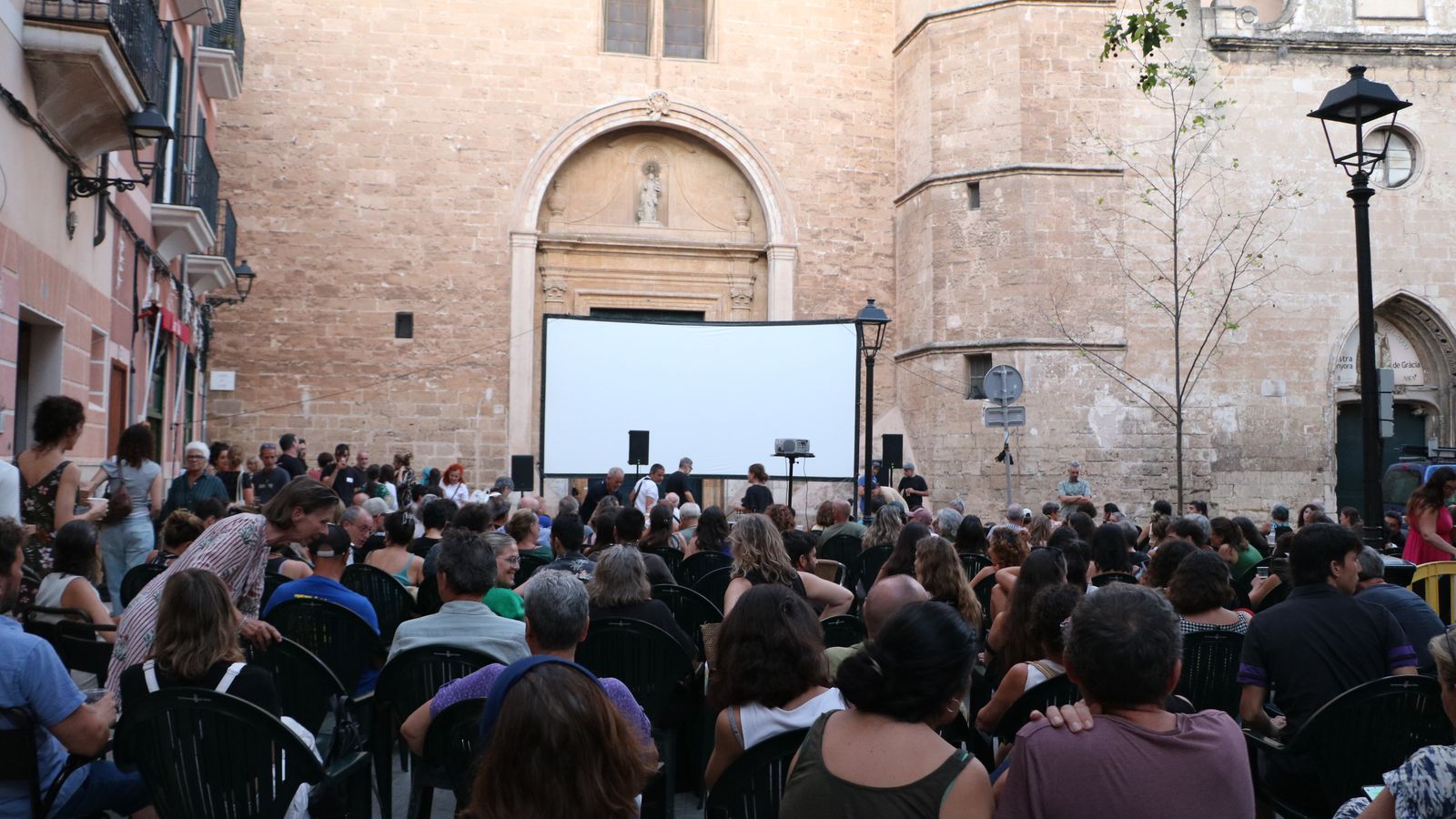 Freiluftkino.