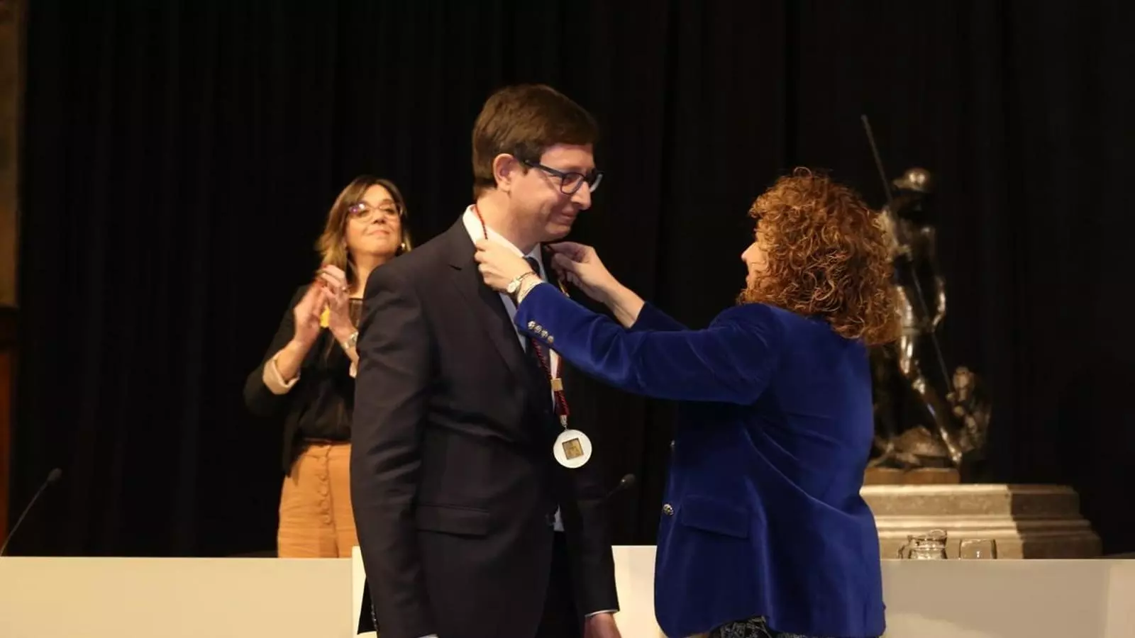 L'exconseller Carles Mundó i l'actual titular de Justícia, Ester Capella