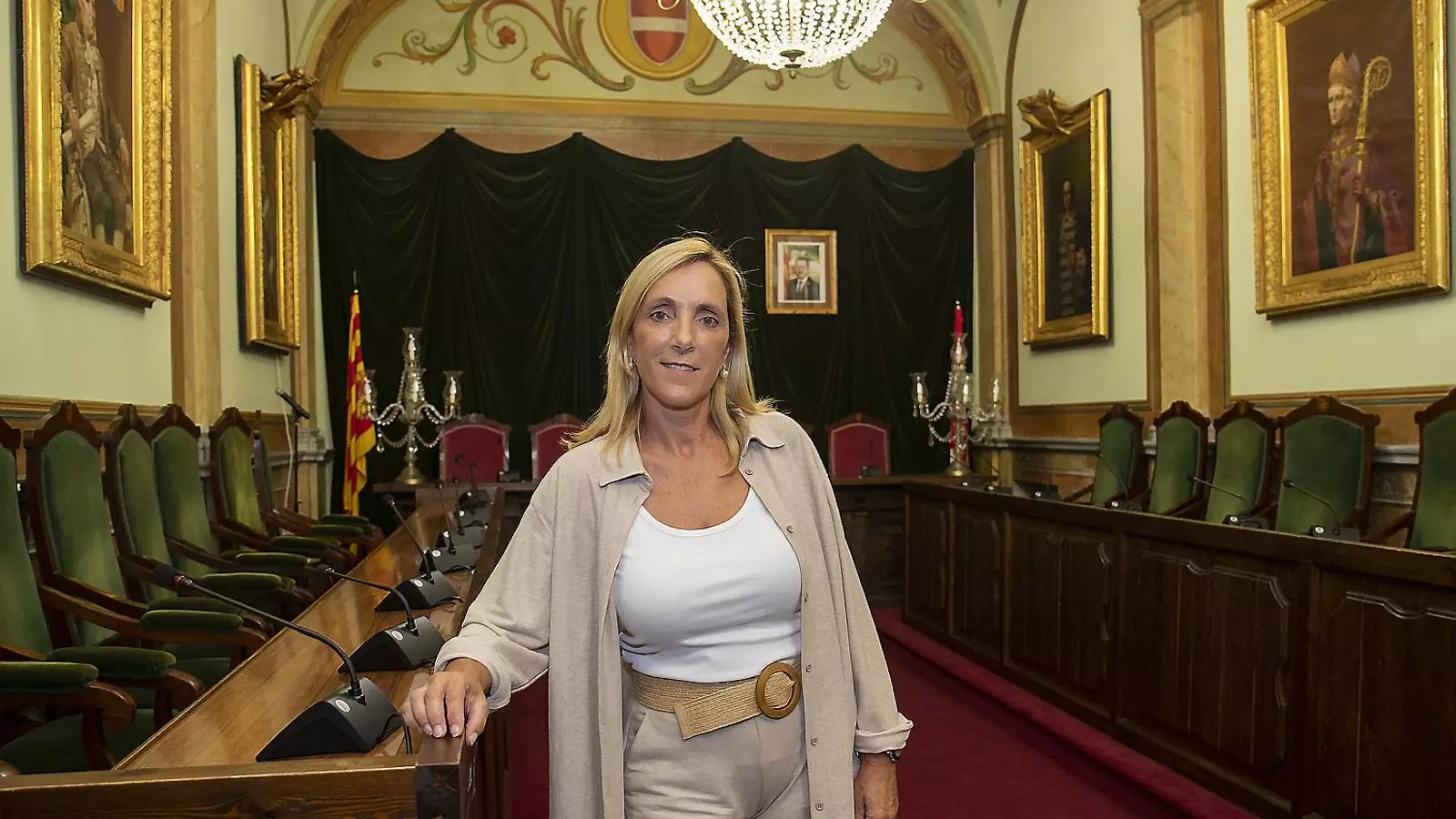 L’alcaldessa de Valls, Dolors Farré, durant l’entrevista amb l’ARA.