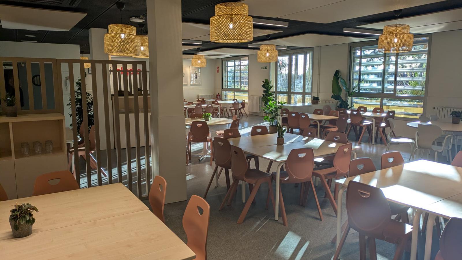 One of the dining spaces that have been remodeled in the Catalan capital.