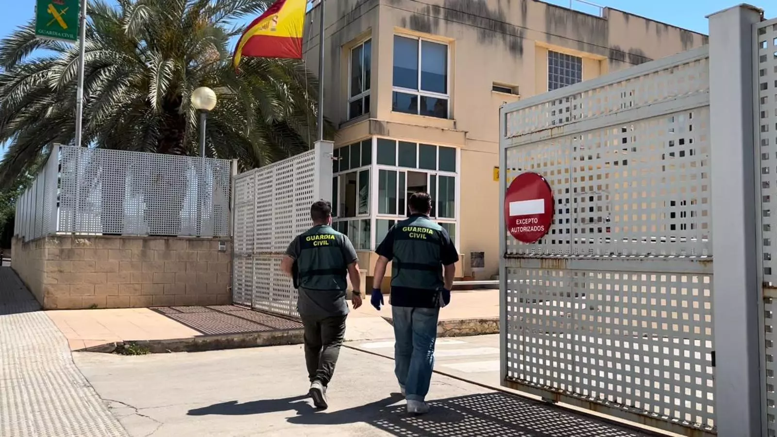 Imatge de la detenció de l'home de 37 anys a Inca.