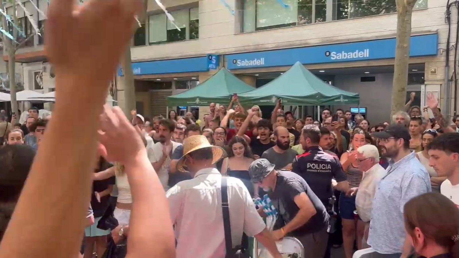 Images of this Saturday's protest in Igualada