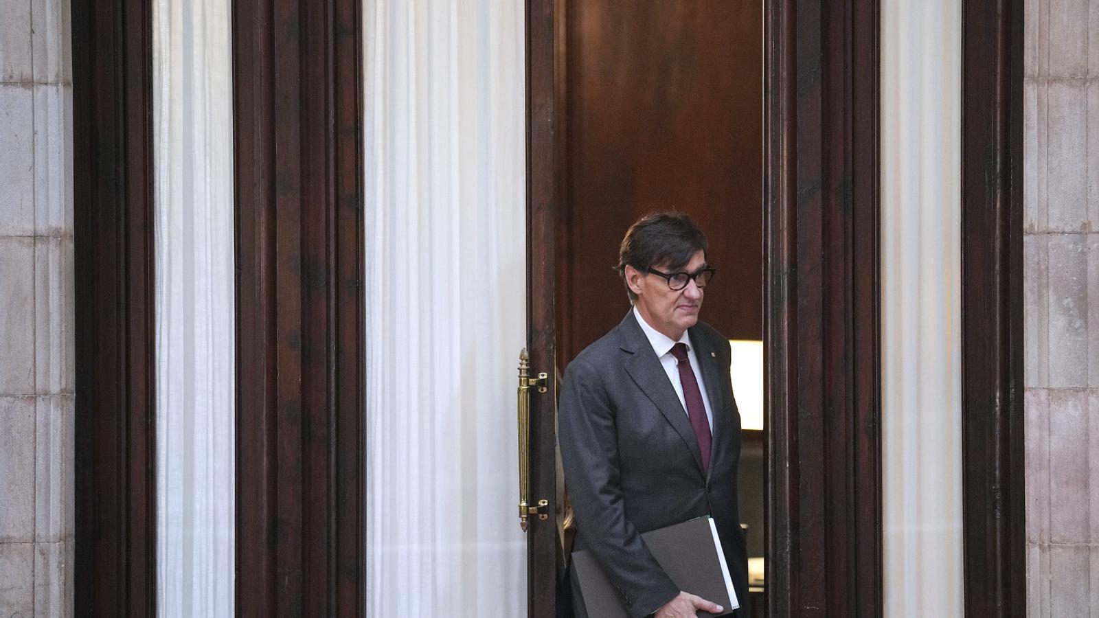 Salvador Illa at the Parliament during the general policy debate, on September 30, 2026.