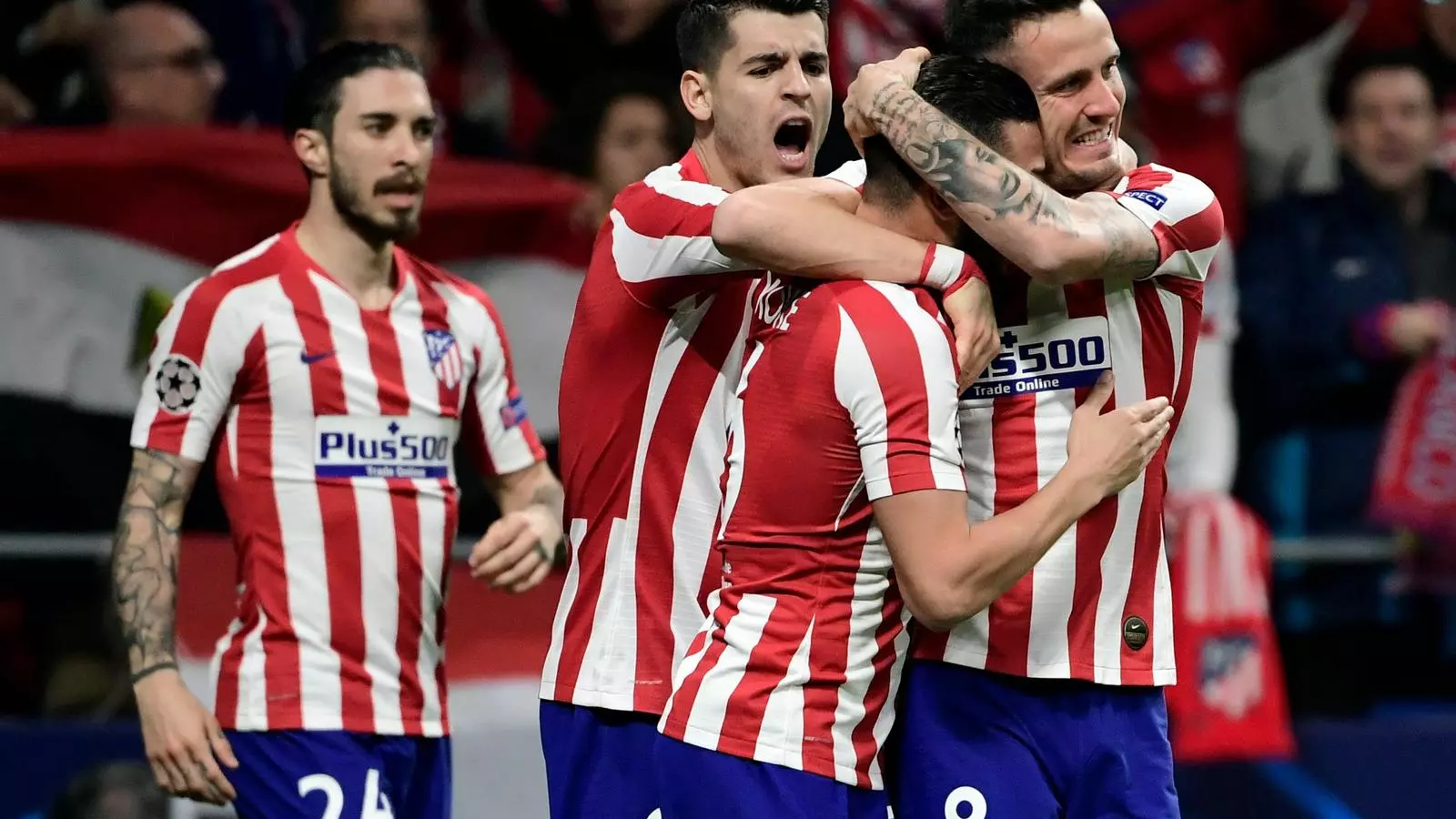 Celebració de l'Atlètic de Madrid