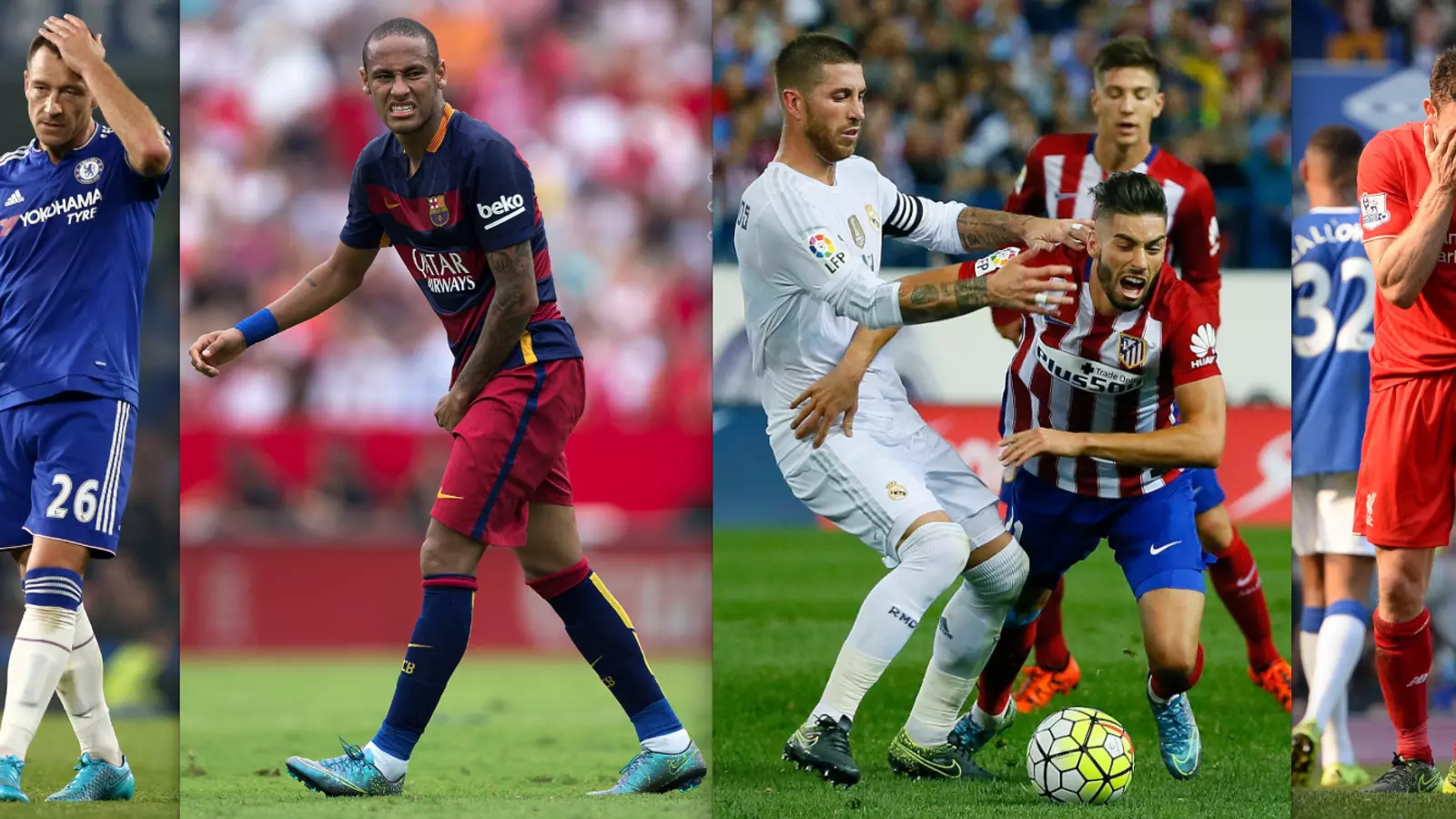 Terry, Neymar, Ramos i Milner / EFE / GETTY / AFP