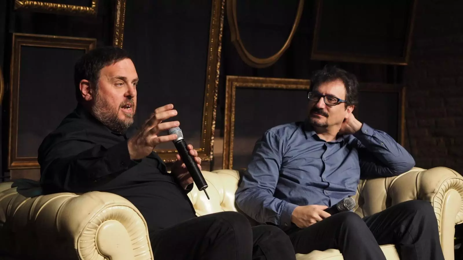 Oriol Junqueras i Albert Sánchez Piñol / FERRAN FORNÉ