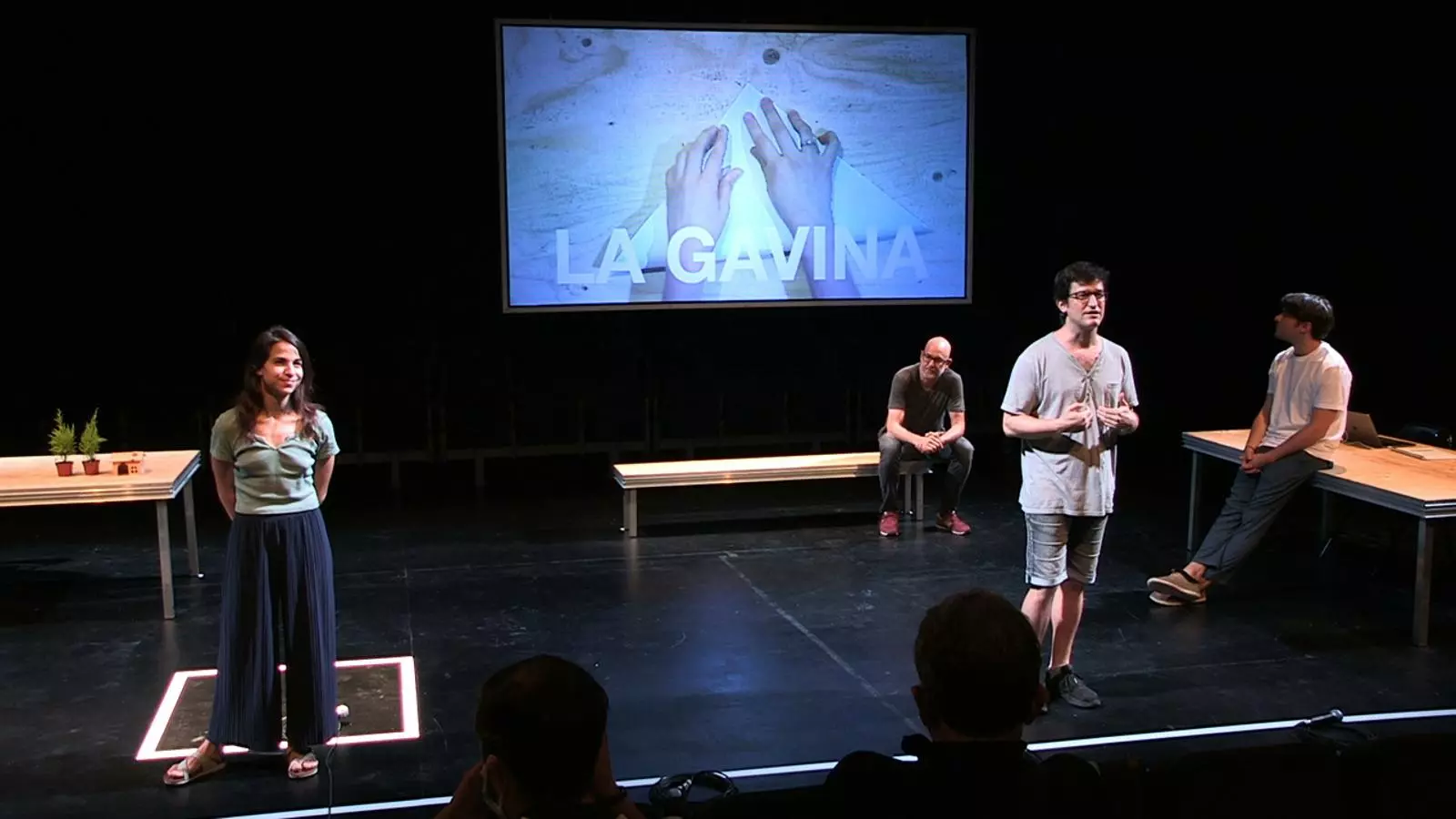 Roser Vilajosana, Xavi Sàez, Àlex Rigola i Eudald Font a 'La gavina'