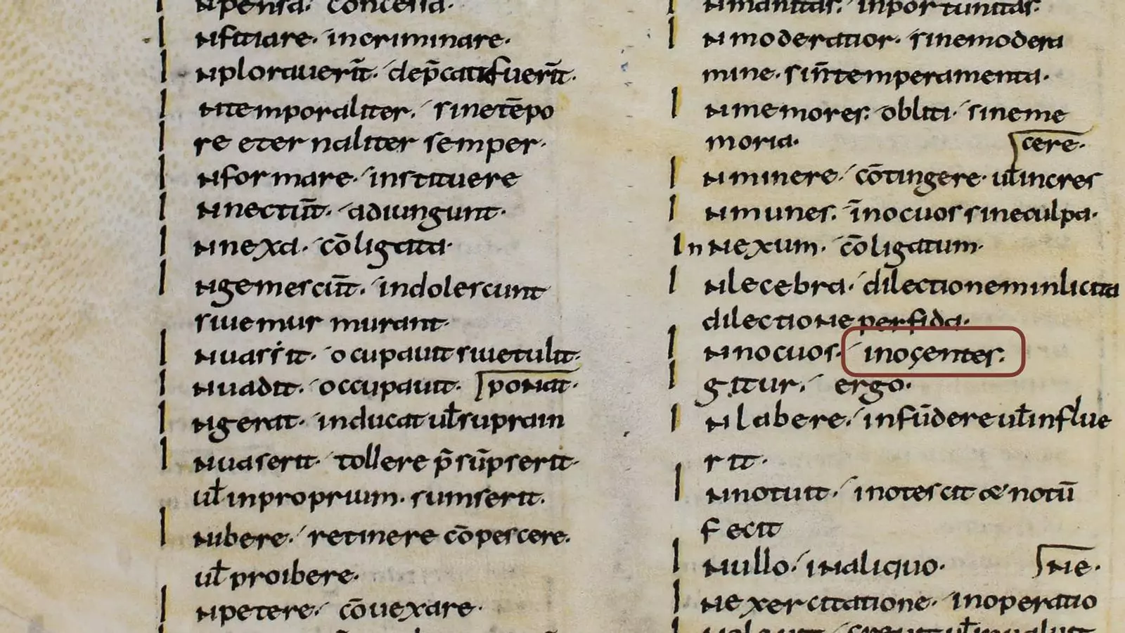 El 1011 fou emprada la ç per primera vegada pel jutge i diaca Bonsom en el mot «inoçentes» que és la glossa del lema “Innocuos”, incorporat al seu glossari adjunt al Liber iudicum popularis.