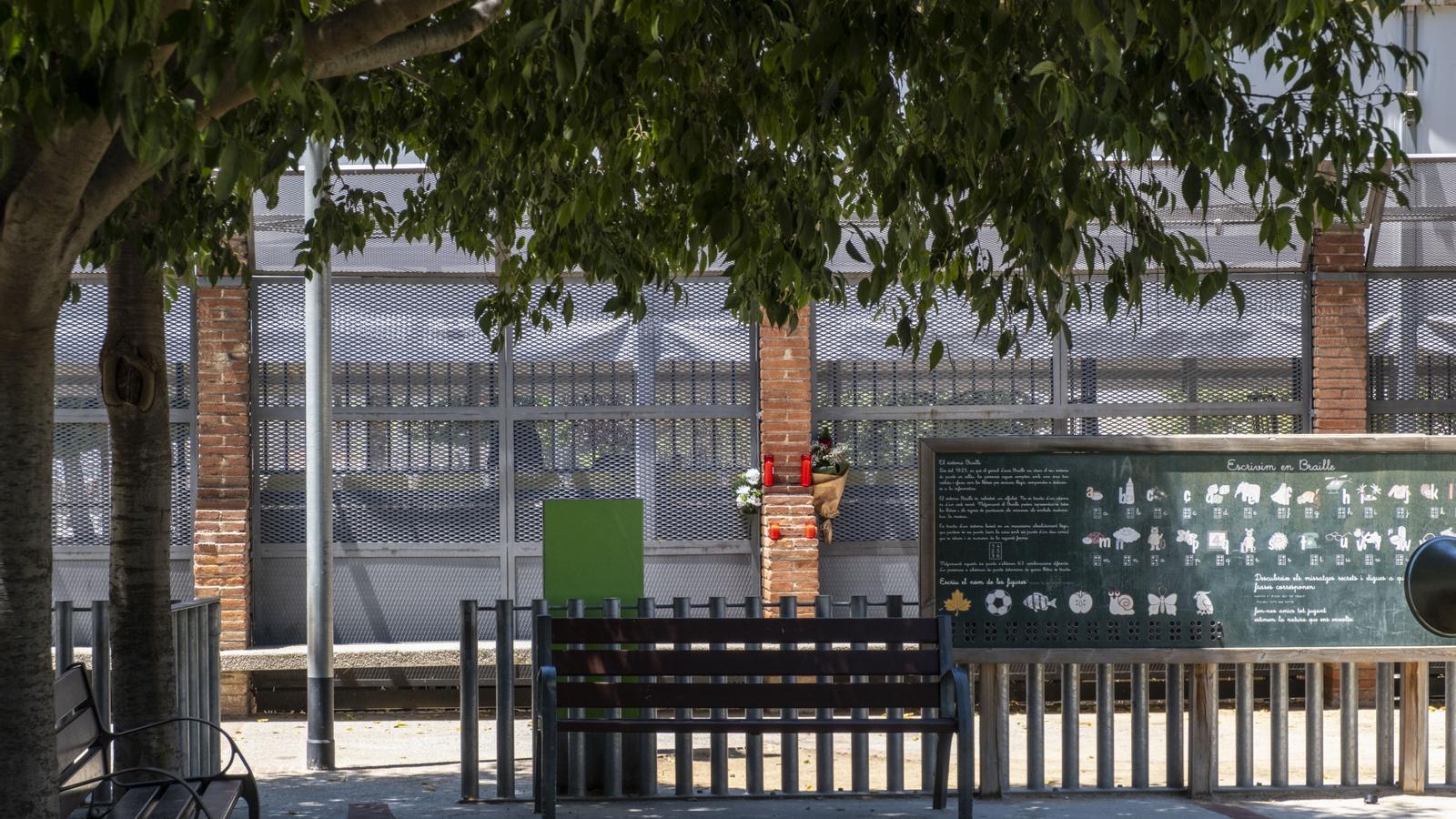 The area of the Pegaso park in Sant Andreu where they shot to death a minor last July.