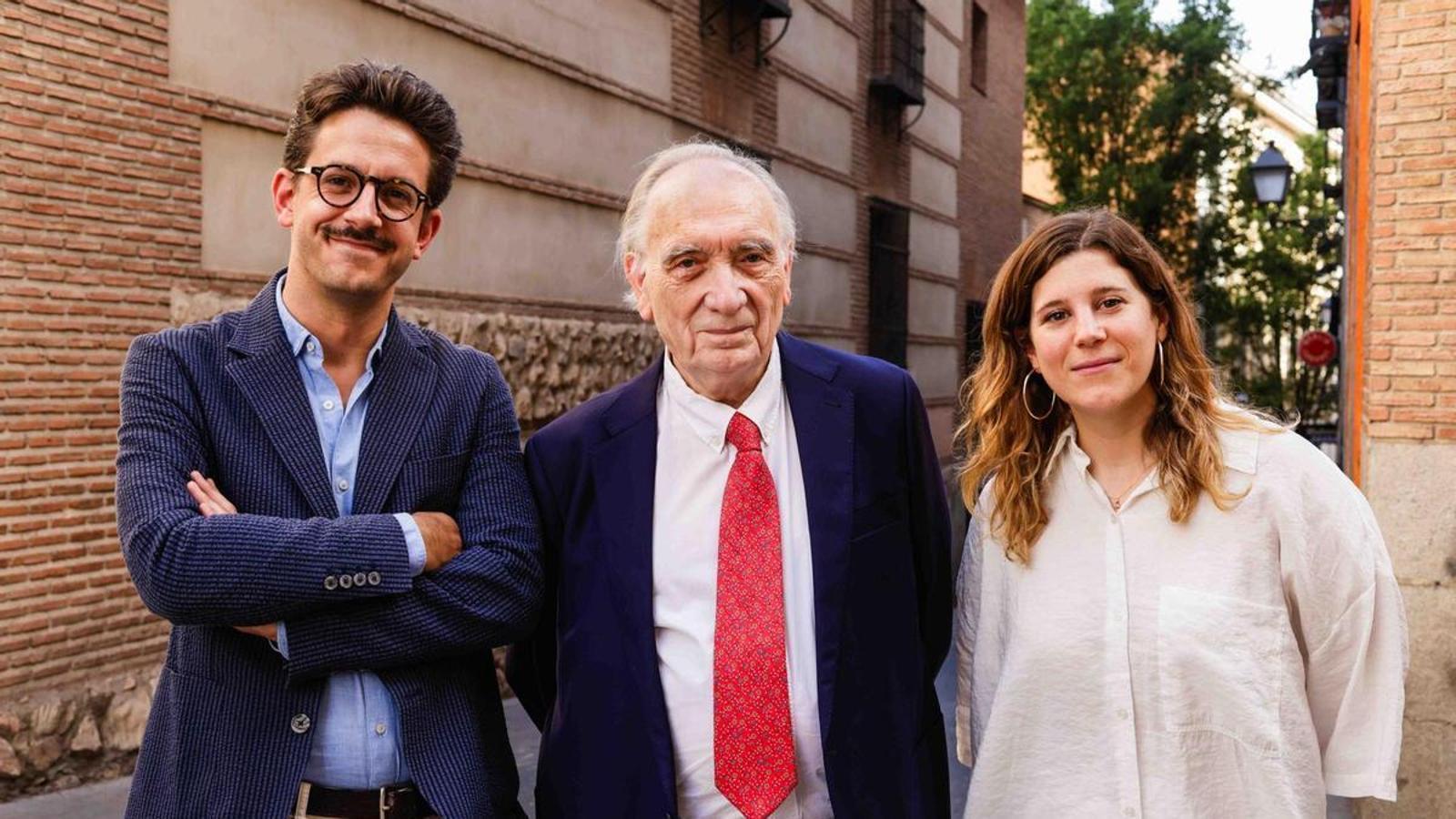 Fernando Méndez-Leite, Félix Tusell y Ángela Cervantes.
