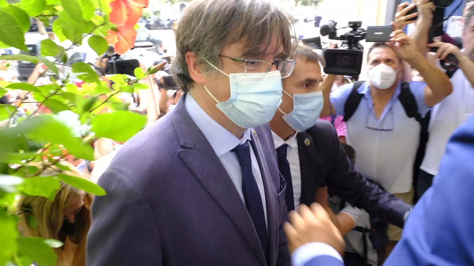 Puigdemont esta mañana en Alguer