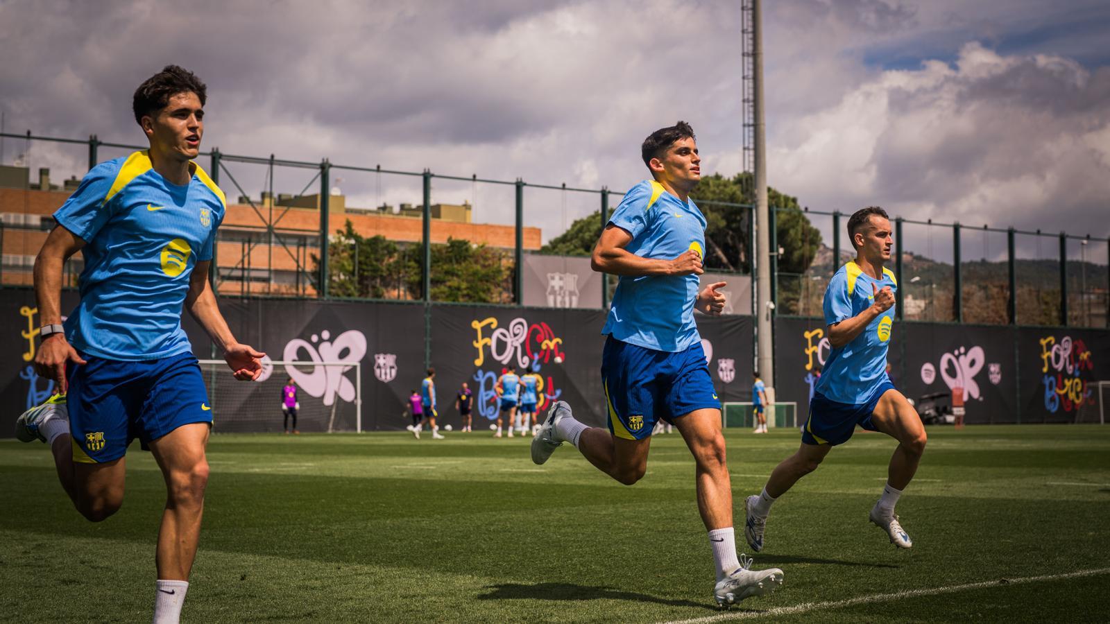 Physical session of the Barça first team
