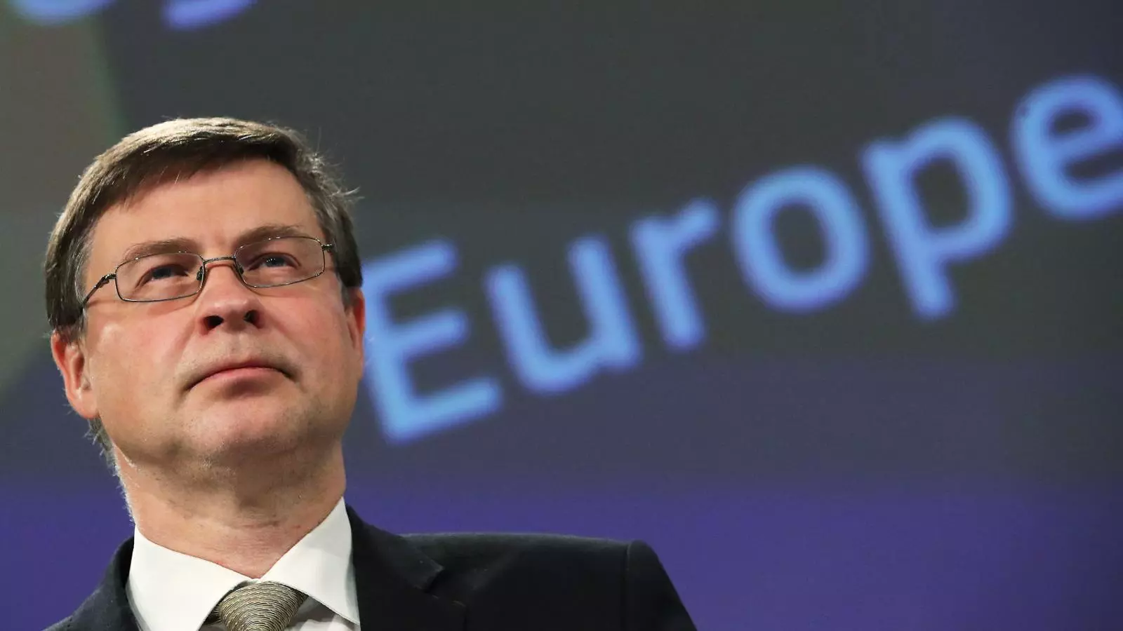 El vicepresident de la Comissió Europea, Valdis Dombrovskis, en una imatge d’arxiu.