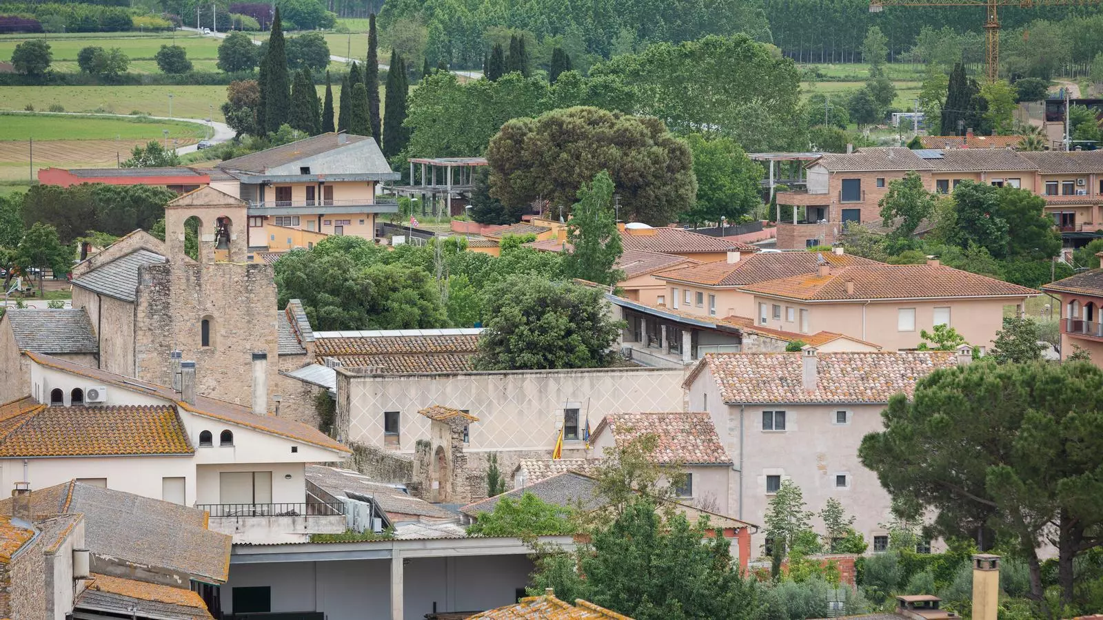 Vista de Cervià de Ter, al Gironès