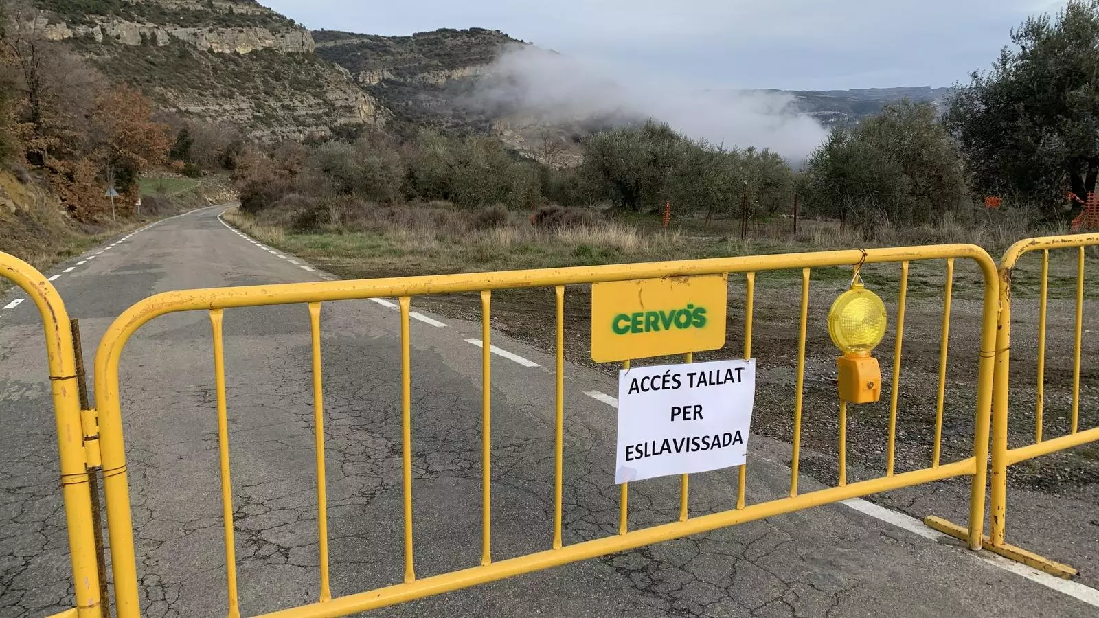 El gener la carretera de Sant Esteve de la Sarga ja va estar tallada. / G.L.T
