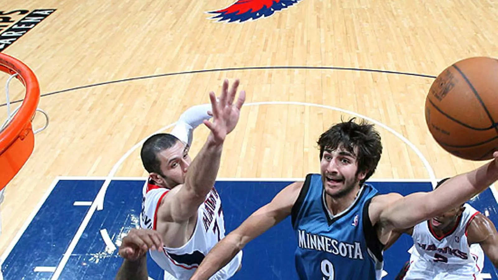 Ricky Rubio, contra els Hawks.