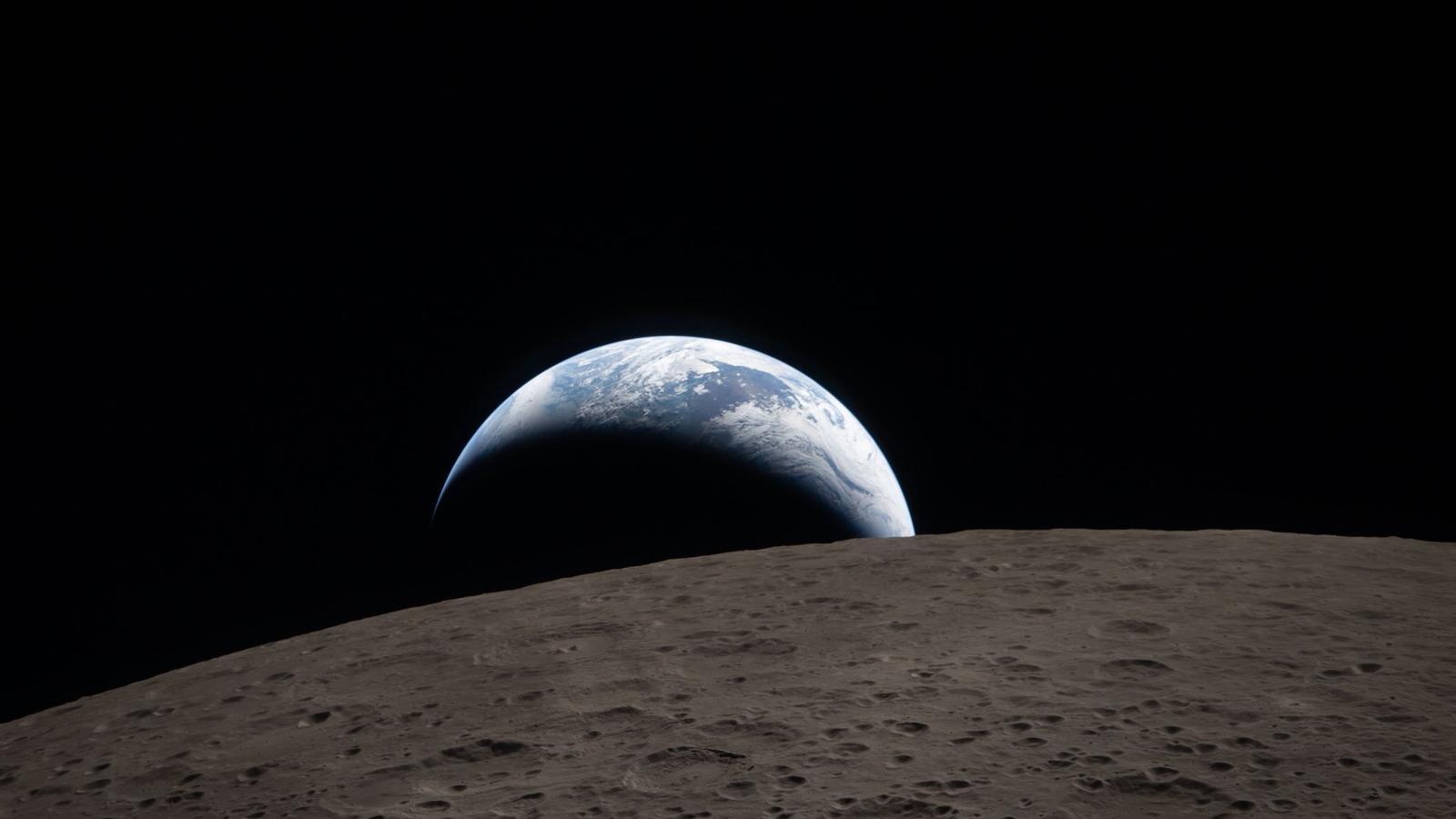 La Tierra vista desde el otro lado de la luna