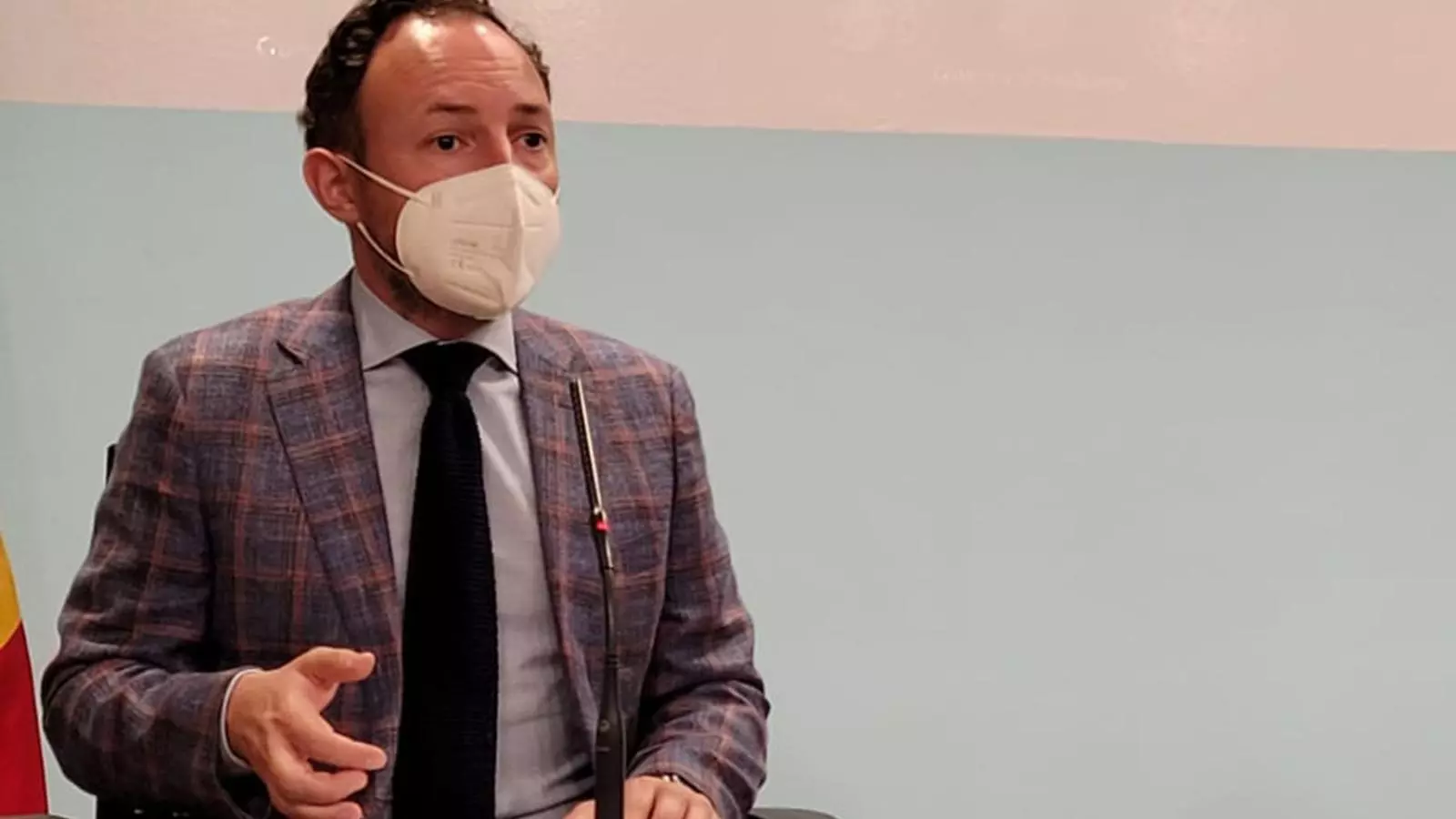 El cap de Govern, Xavier Espot, durant la seva compareixença a la roda de premsa posterior al consell de ministres.