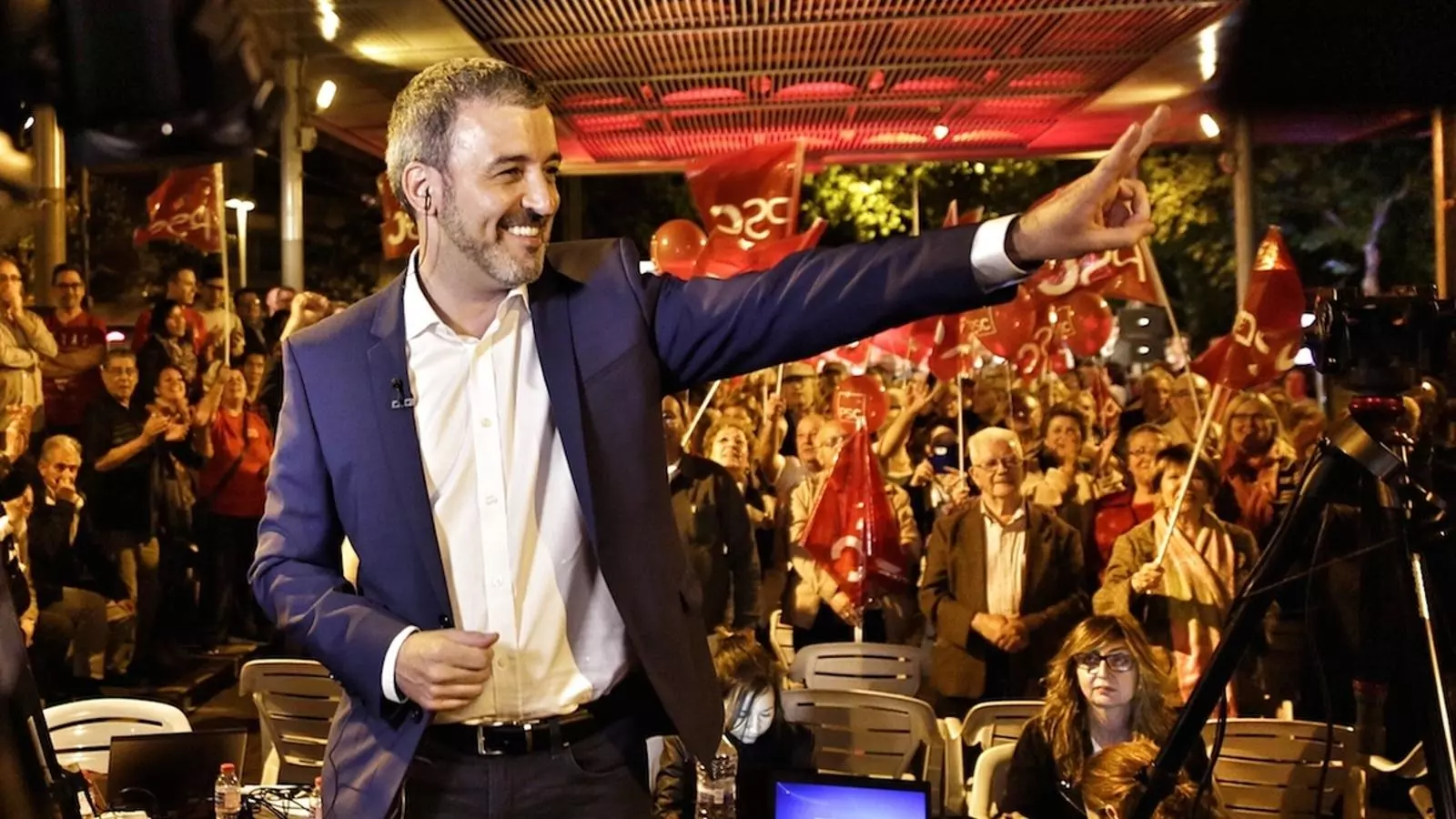 Jaume Collboni en l'acte d'inici de campanya / PERE VIRGILI