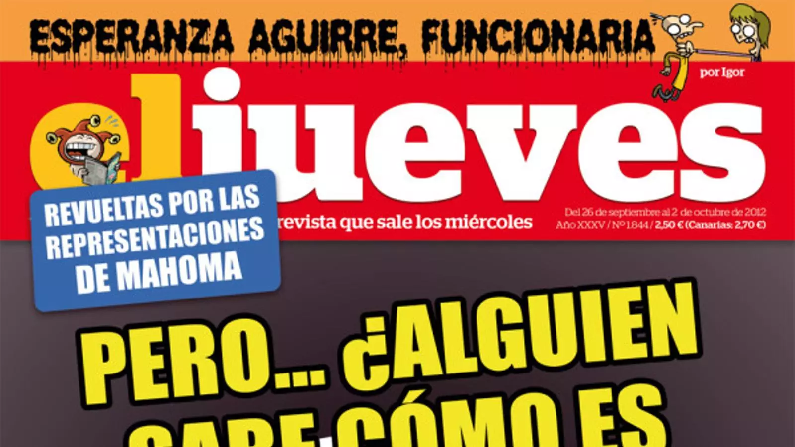 La portada d''El Jueves' d'aquesta setmana